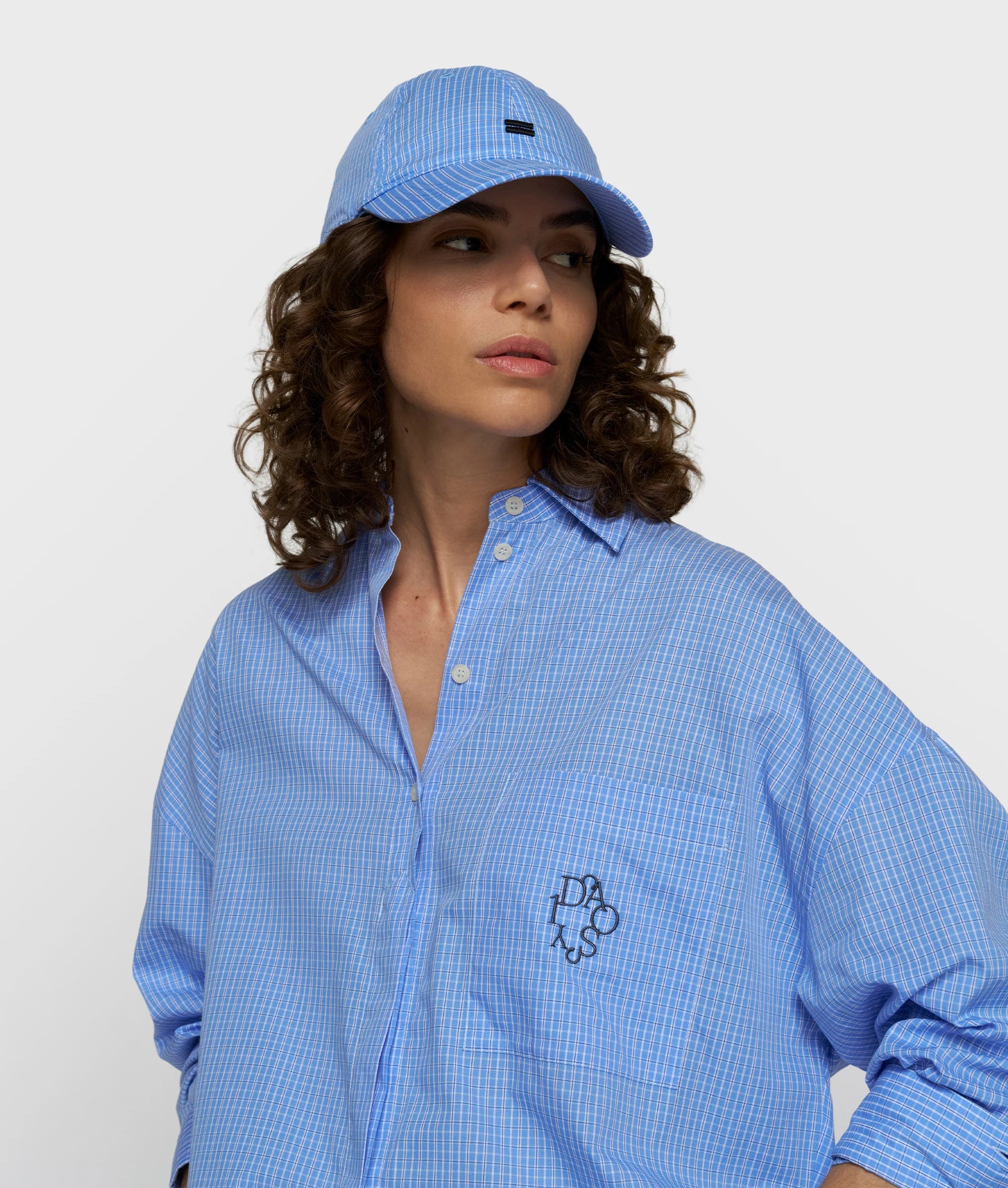 Long Sleeve Shirt Check ultramarine