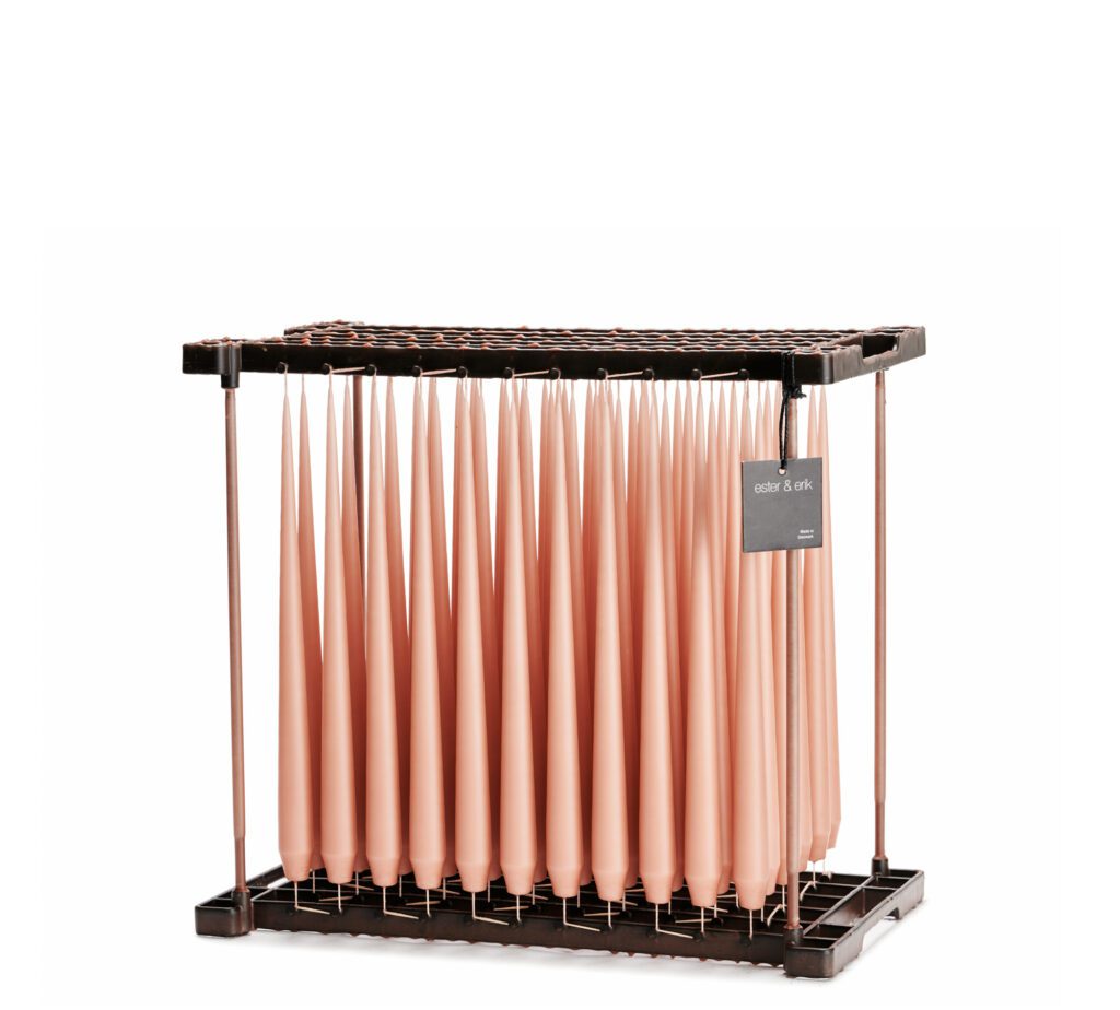 Spitzkerze rosy caramel