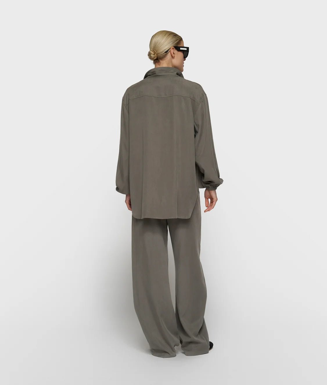 Lyocell Shirt 20-420-6203-dark fog - Dein Lieblingsladen Concept