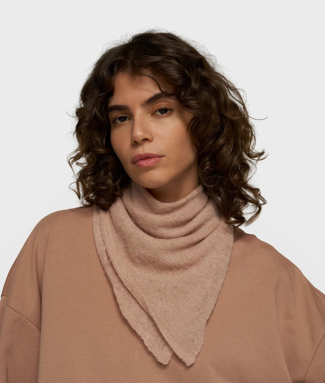 Bandana Knit Scarf 20-904-6203-light fudge - Dein Lieblingsladen Concept