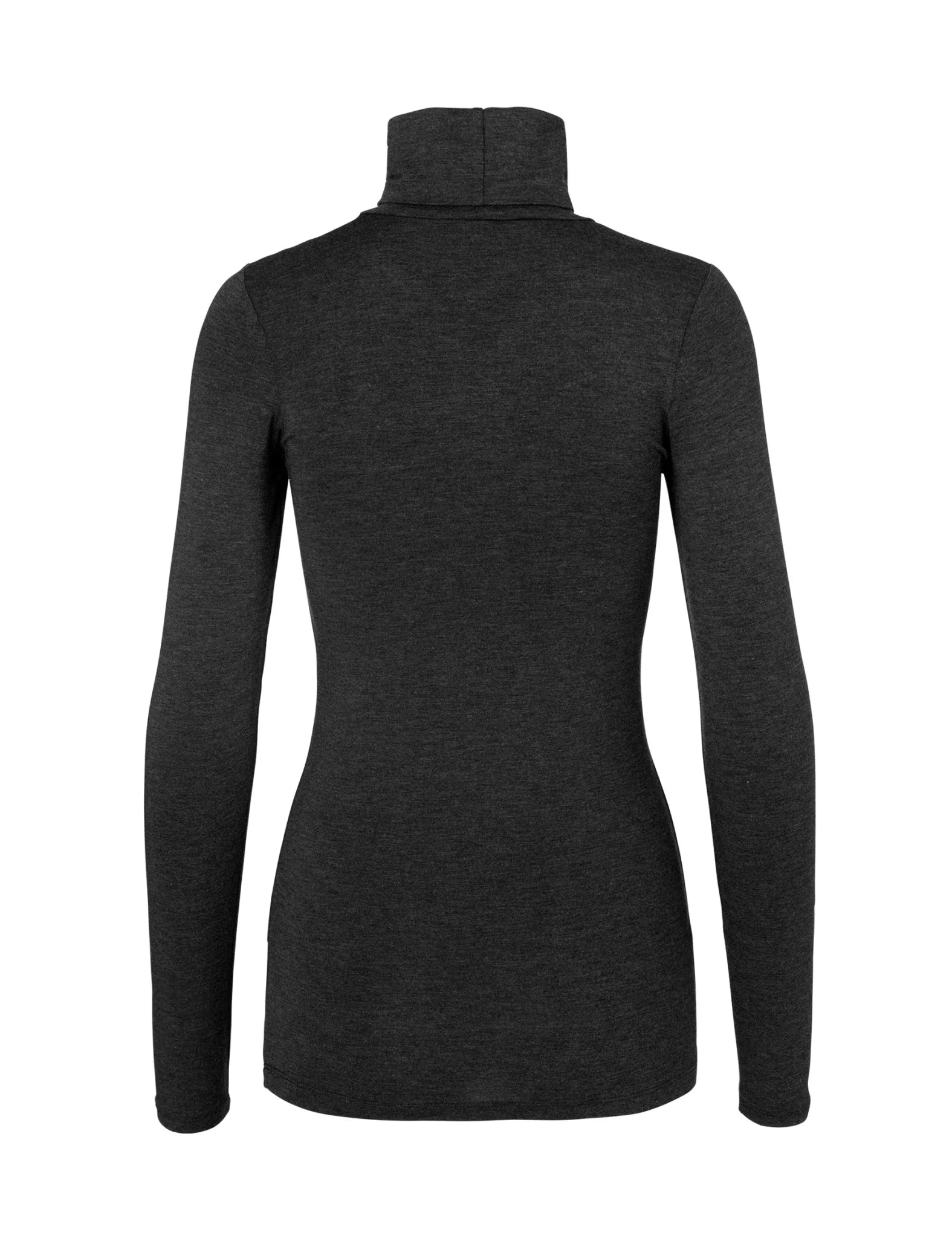 Basic Longsleeve "Ina" dark grey melange - Dein Lieblingsladen Concept