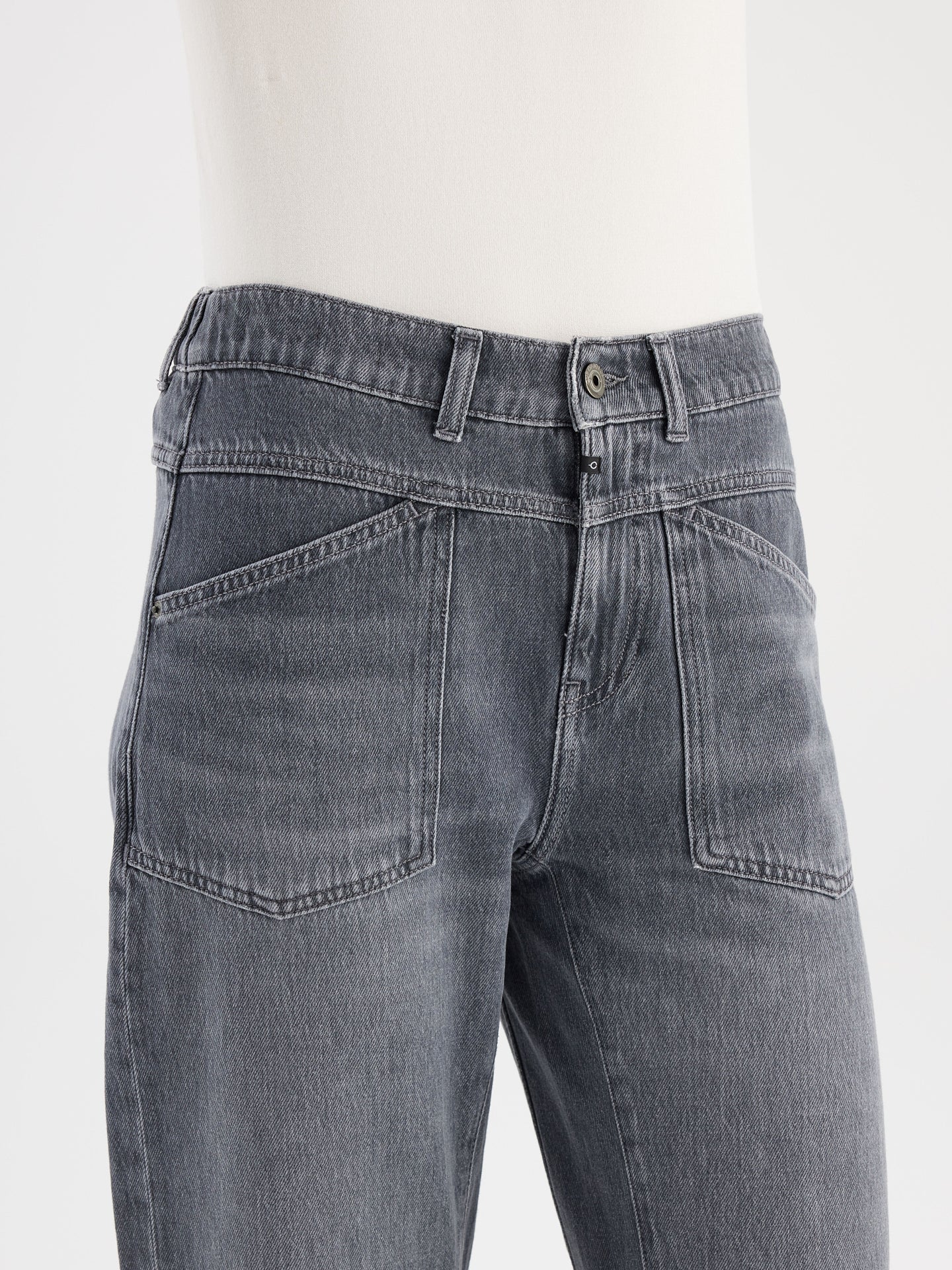 Mid Waist Jeans "Selena" dark grey vintage