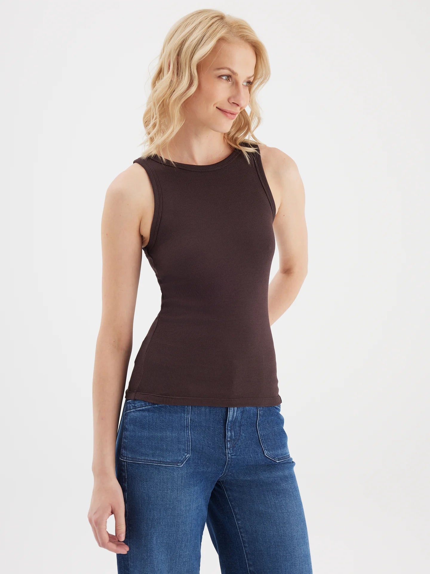 Tanktop "Liv" Chocolate Plum - Dein Lieblingsladen Concept