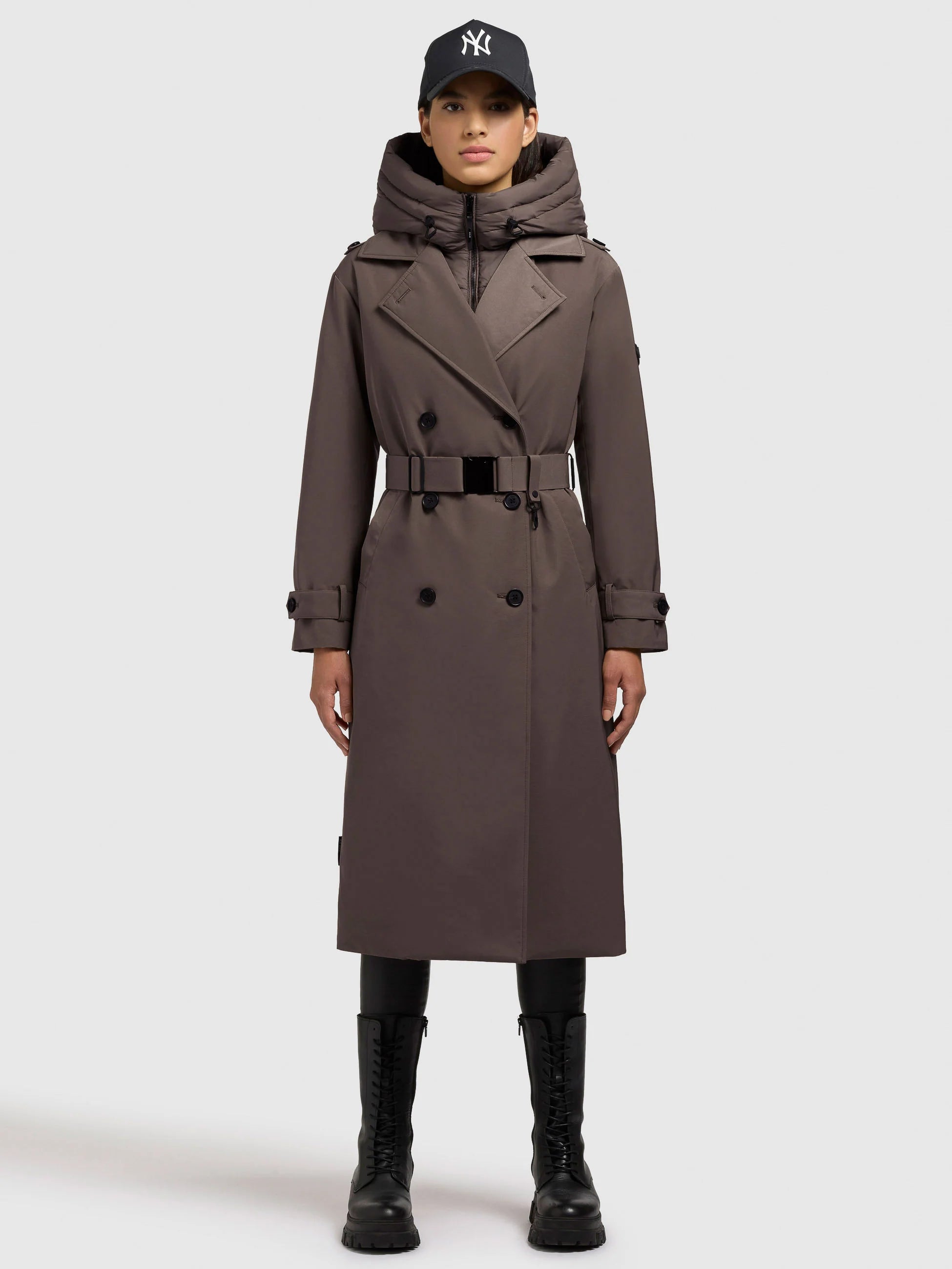 Mantel "Elena" city taupe