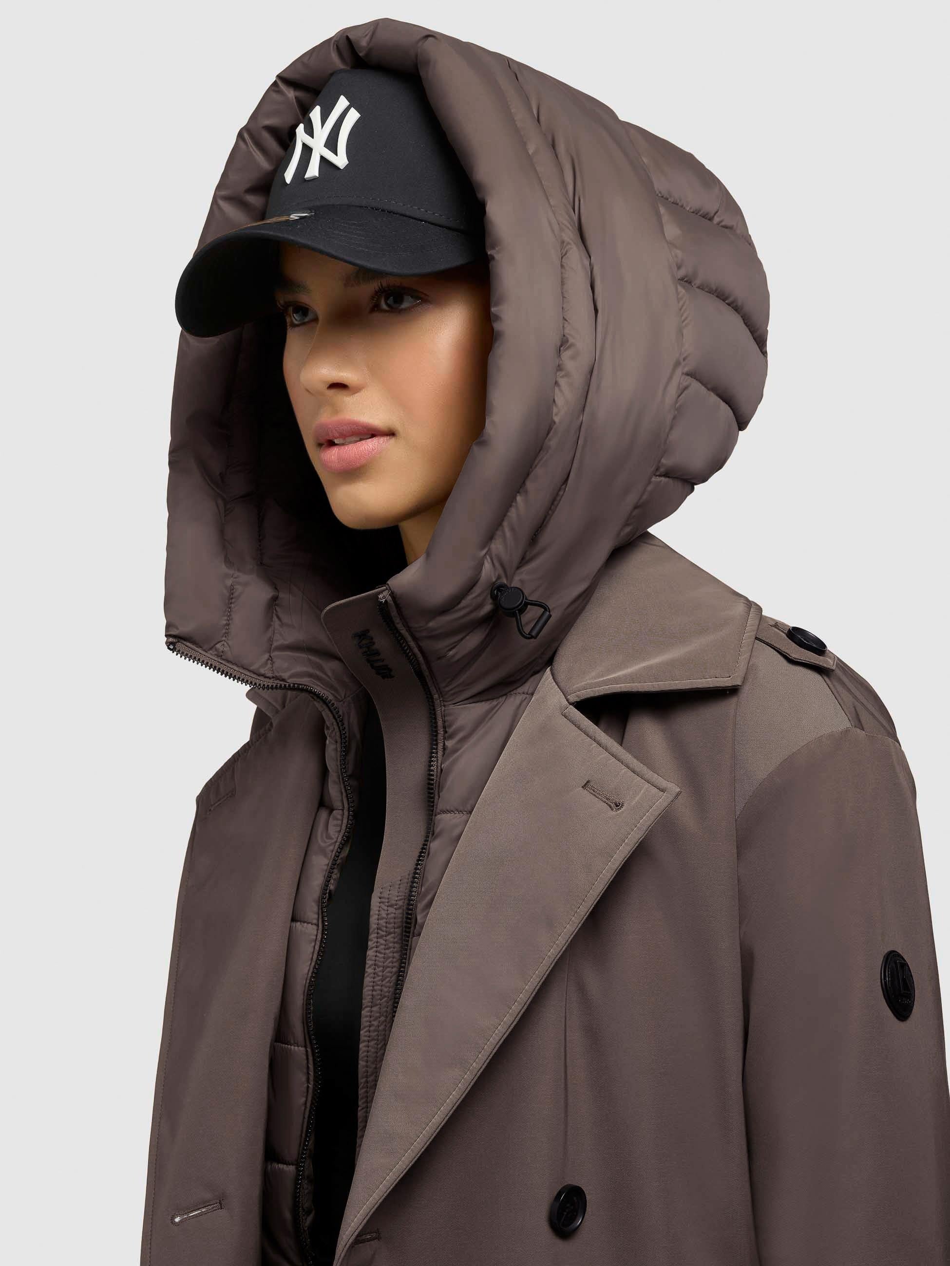 Mantel "Elena" city taupe