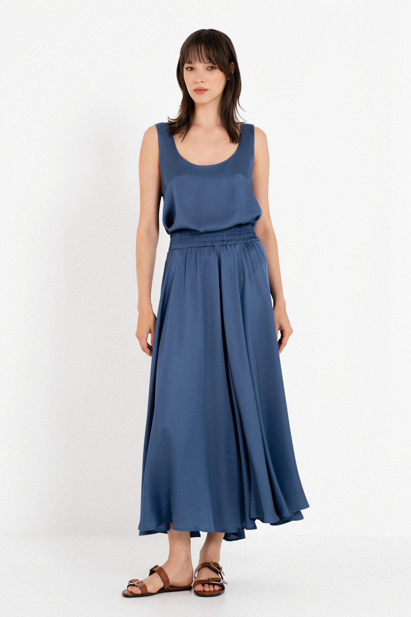 Satin Skirt Blue - Dein Lieblingsladen Concept