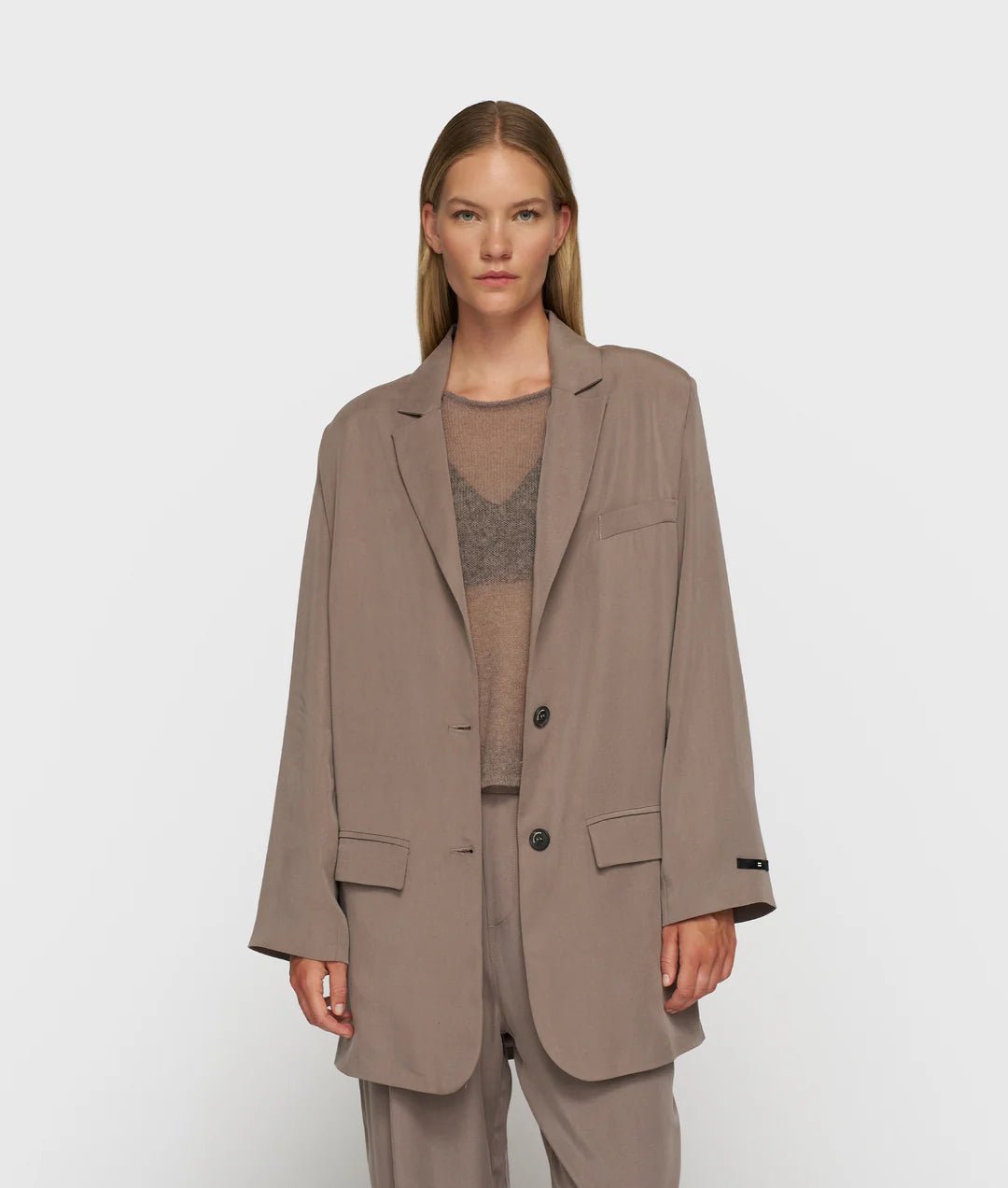 Long Flowy Blazer Lyocell - Dein Lieblingsladen Concept