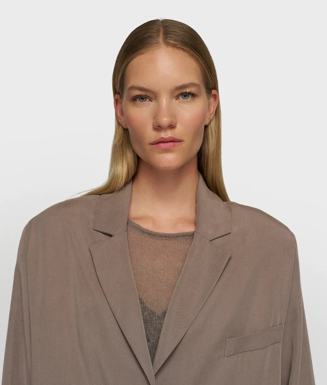 Long Flowy Blazer Lyocell