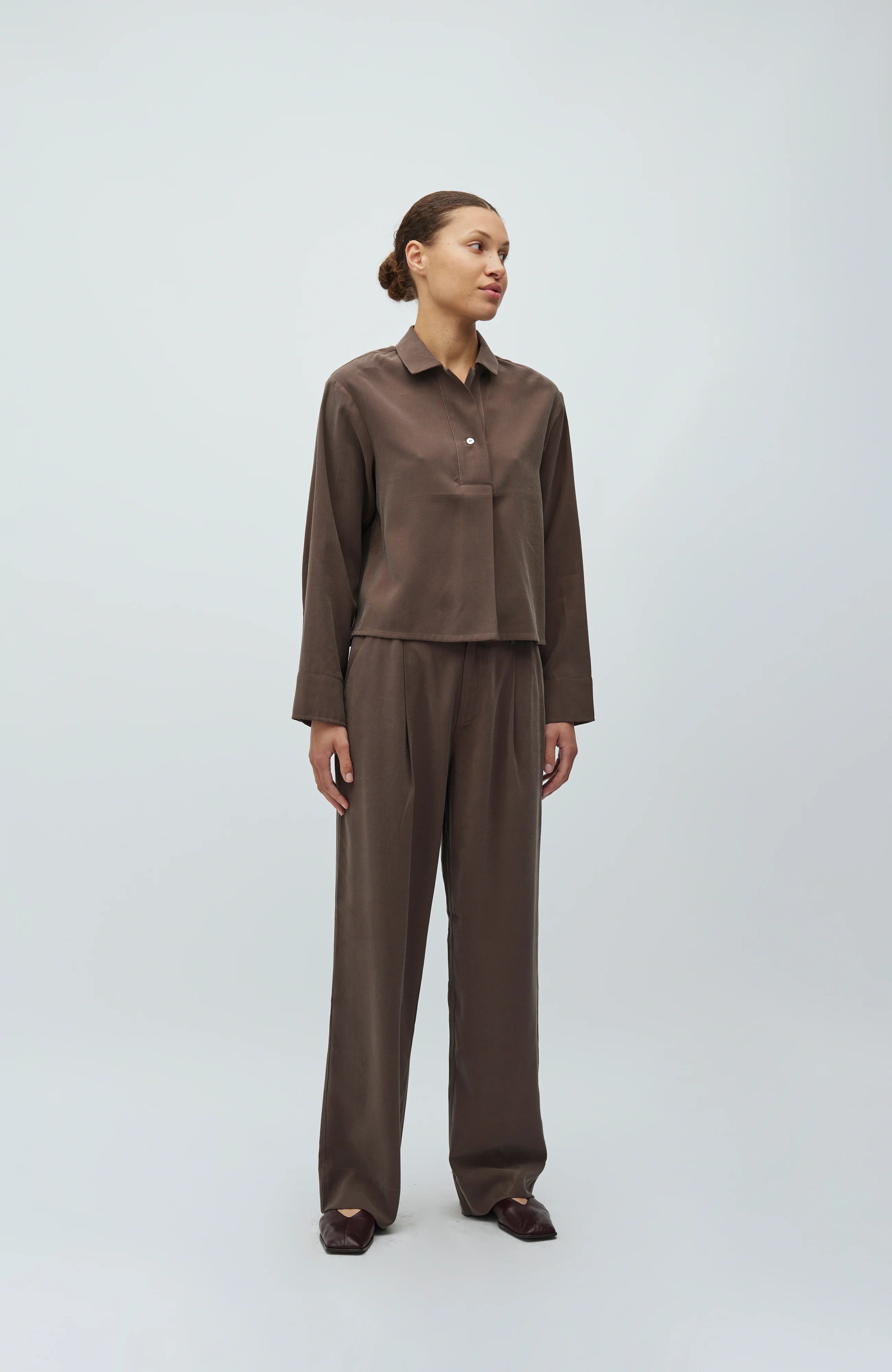 Hemd "Elio-M" Chocolate Brown