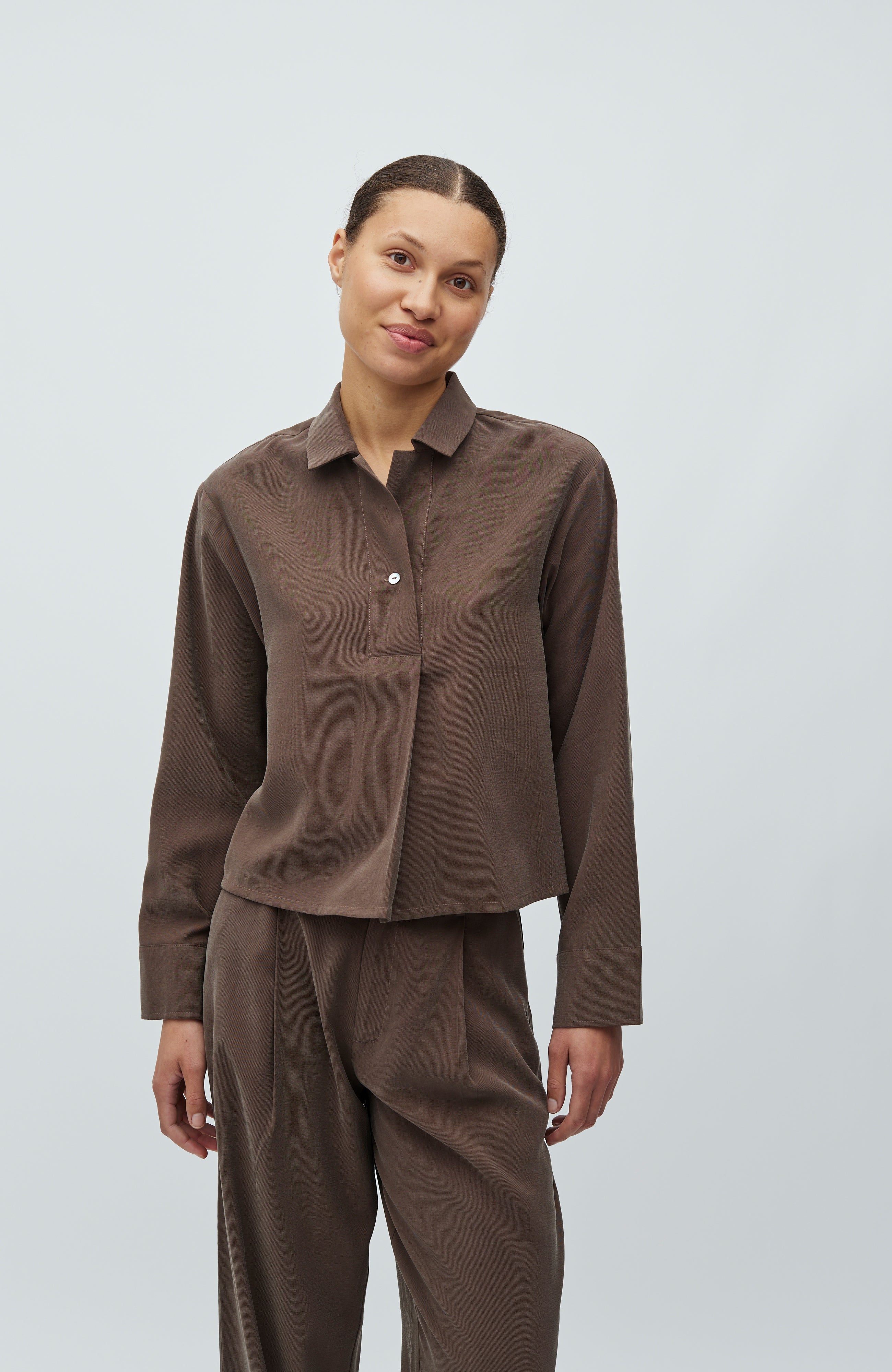 Hemd "Elio-M" Chocolate Brown