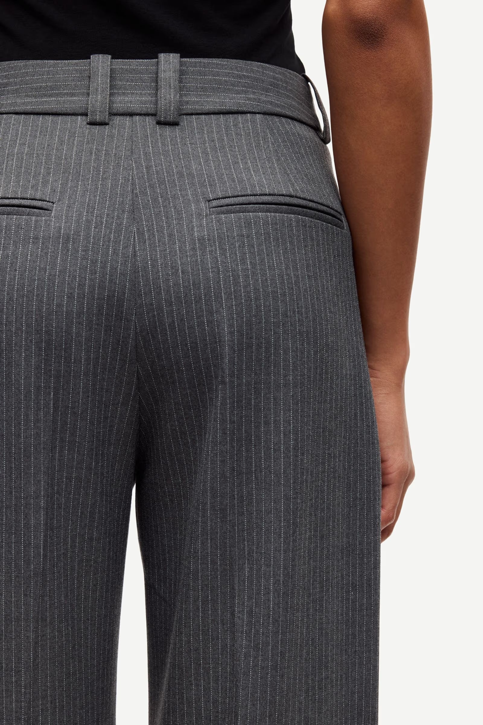 Hose "Salot"-dark gull gray pinstripe