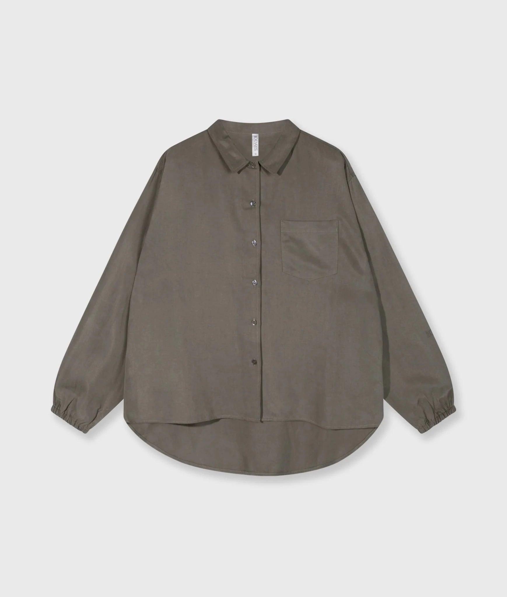 Lyocell Shirt 20-420-6203-dark fog - Dein Lieblingsladen Concept