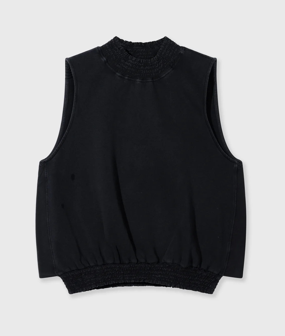 Smocked Top 20-762-6203-dark charcoal