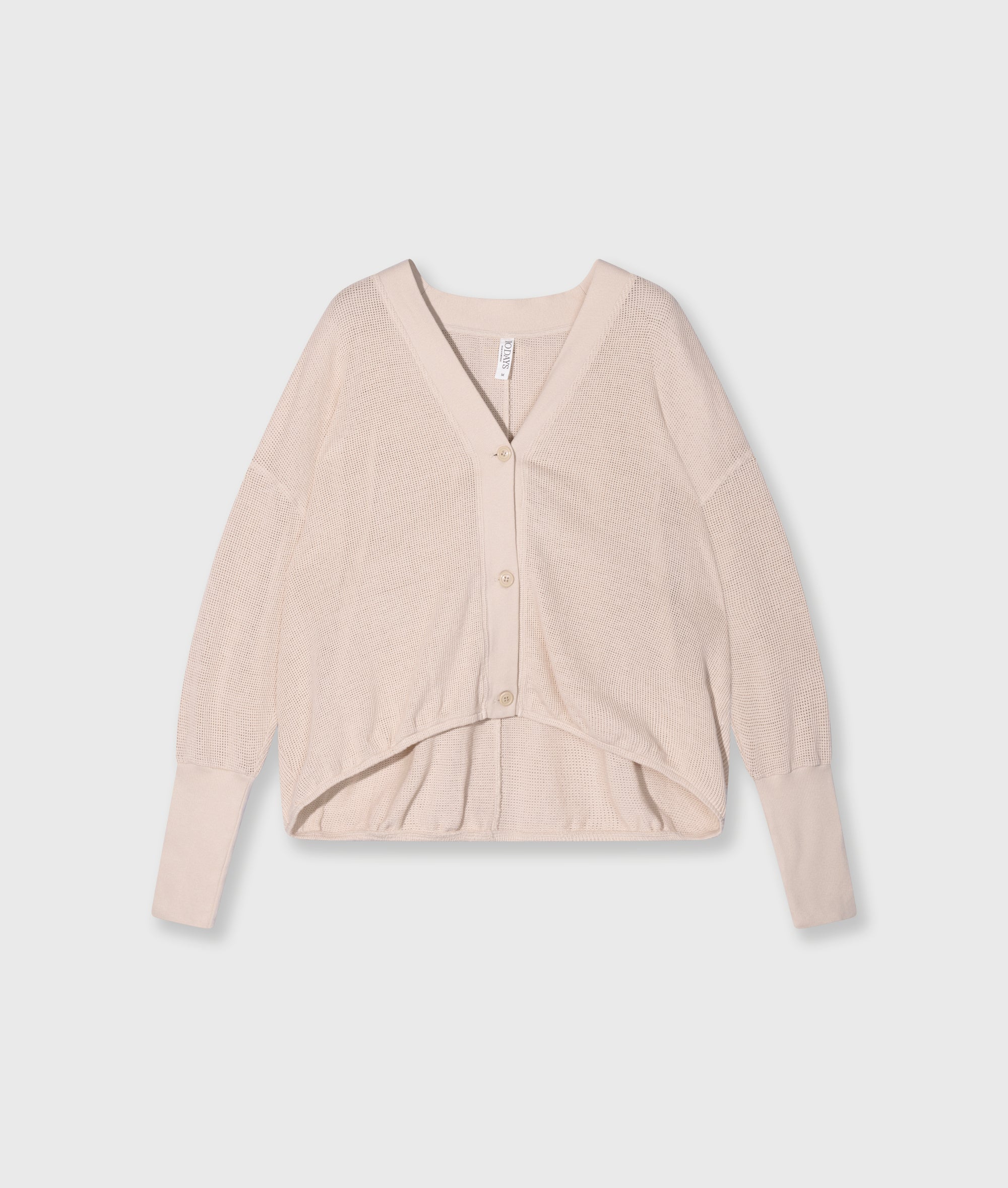 V-Neck Cardigan Mesh