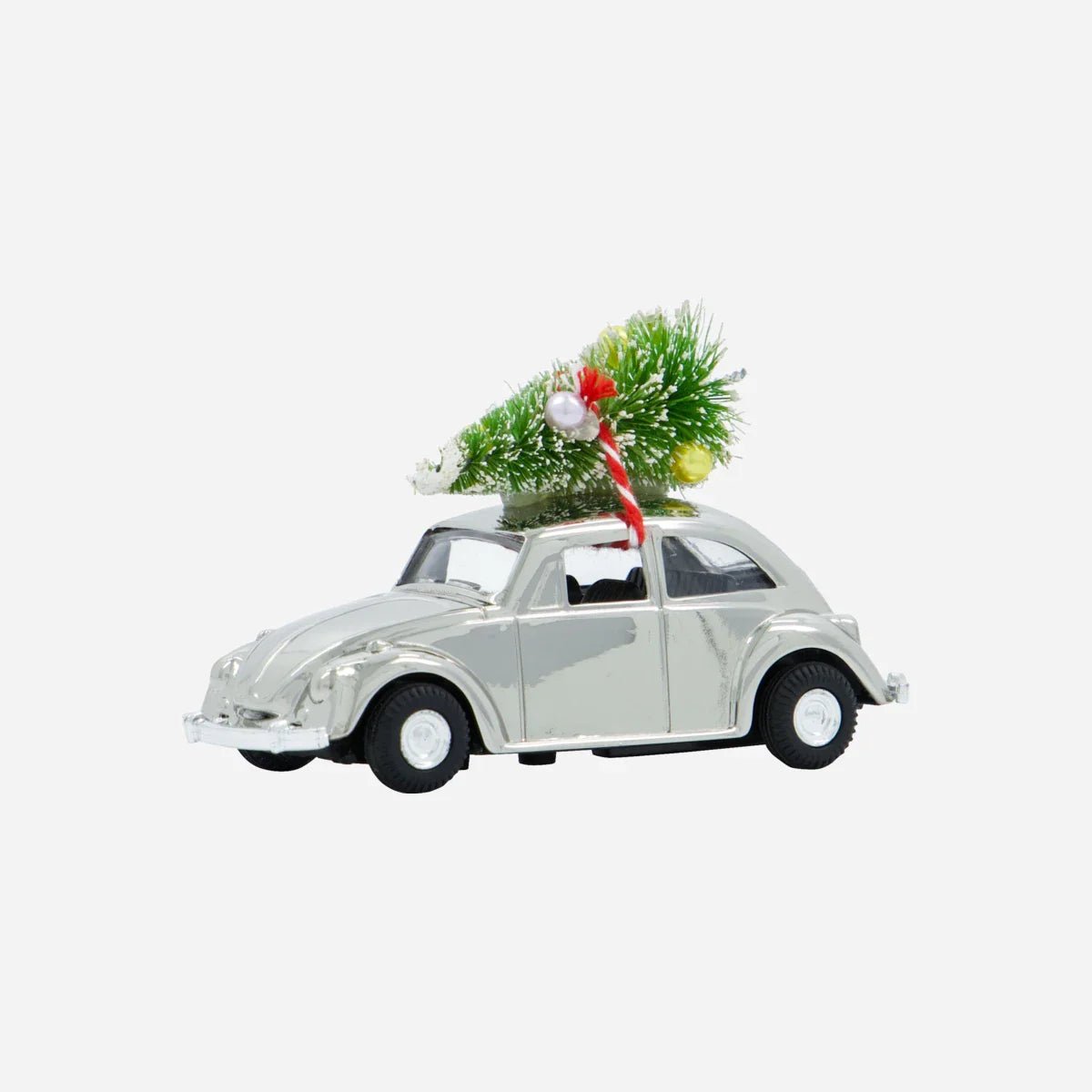 Decoration "HDMini XMas Car" - silver - Dein Lieblingsladen Concept