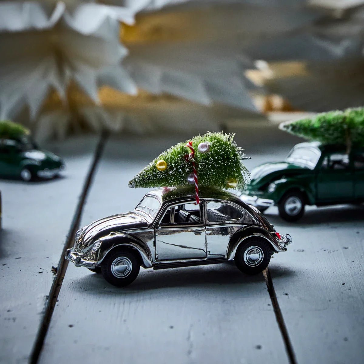 Decoration "HDXMas Car" - silver - Dein Lieblingsladen Concept