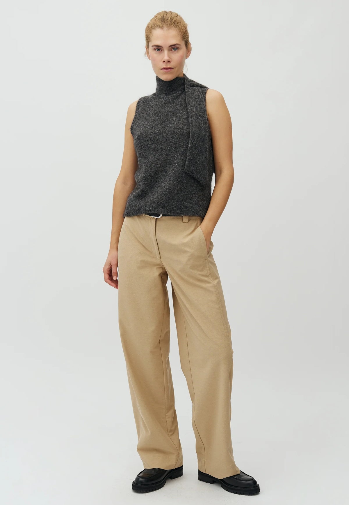 Pullunder "Fine-M" dark grey melange