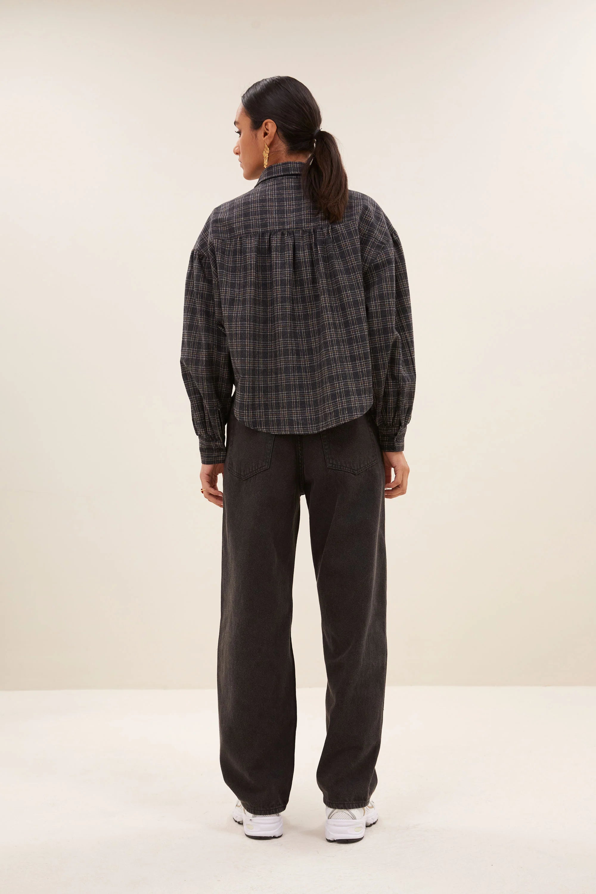 Check Blouse "Sara Short"