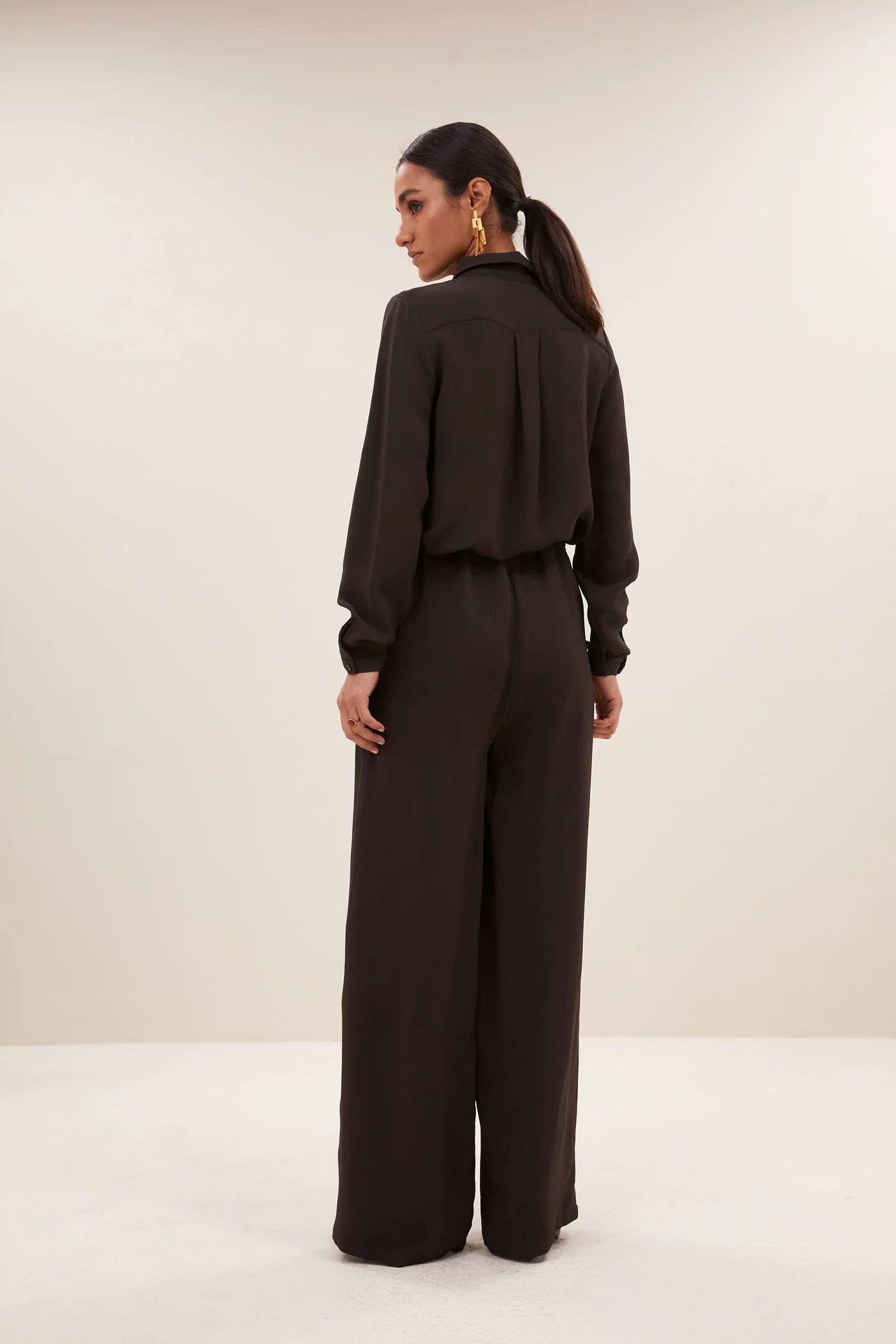 Satin Stripe Pants "Uma"