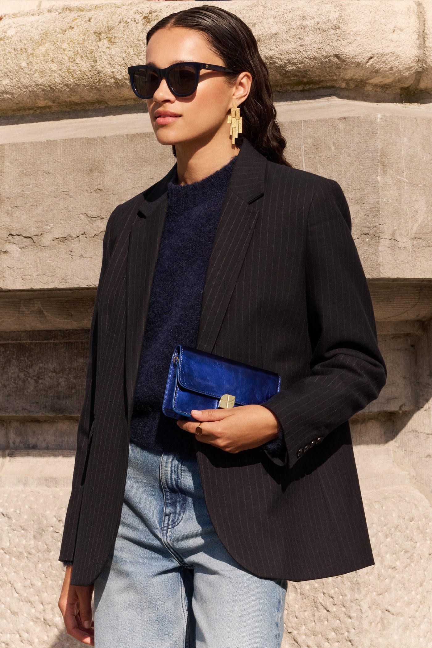 Blazer "Jill Pinstripe" midnight
