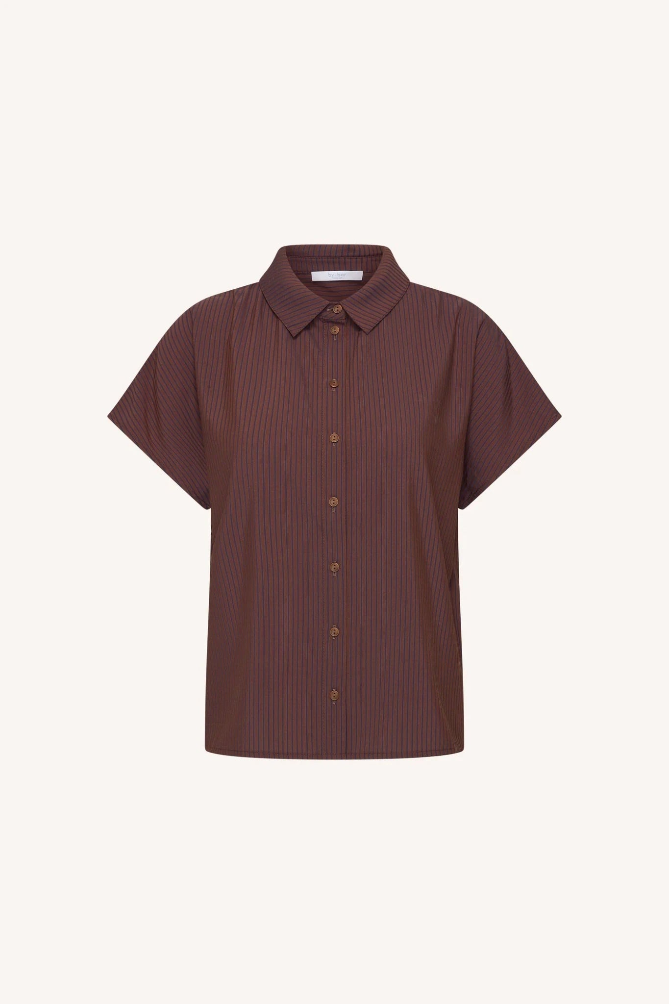 Bluse "Barley" - tan stripe - Dein Lieblingsladen Concept