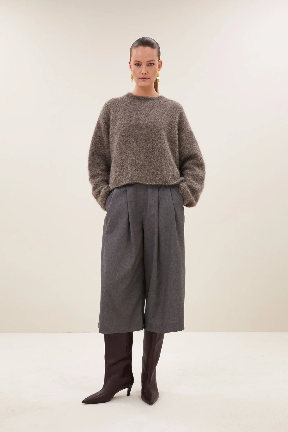 Pullover "Vasile" dark biscuit