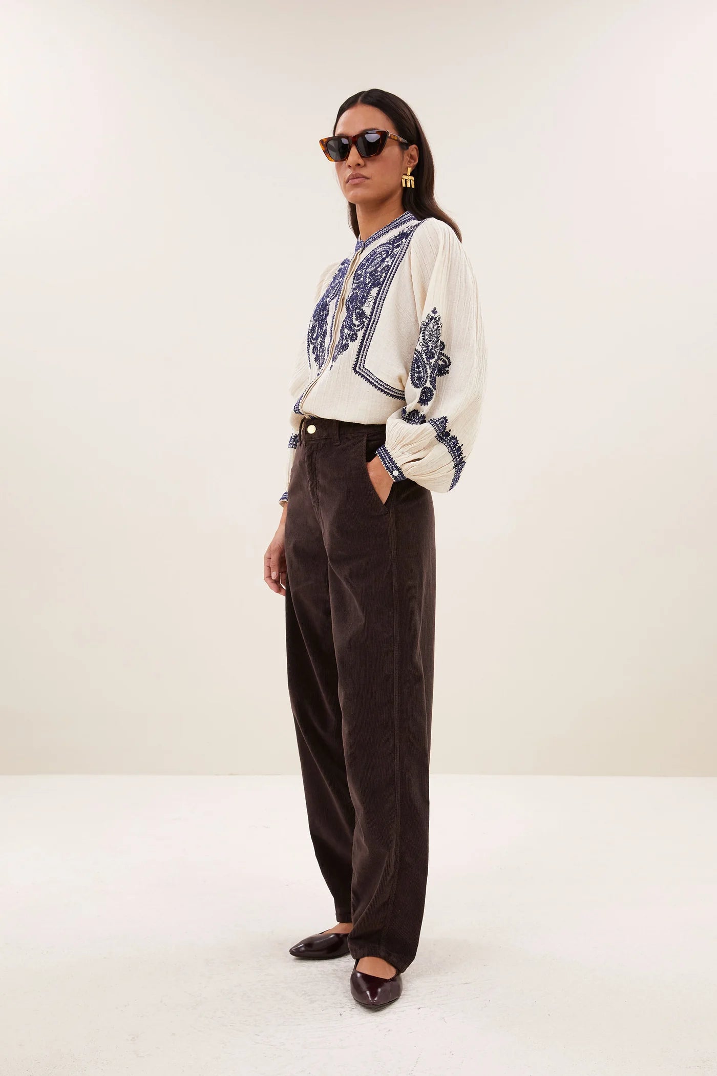 Pants "Barth Corduroy" espresso
