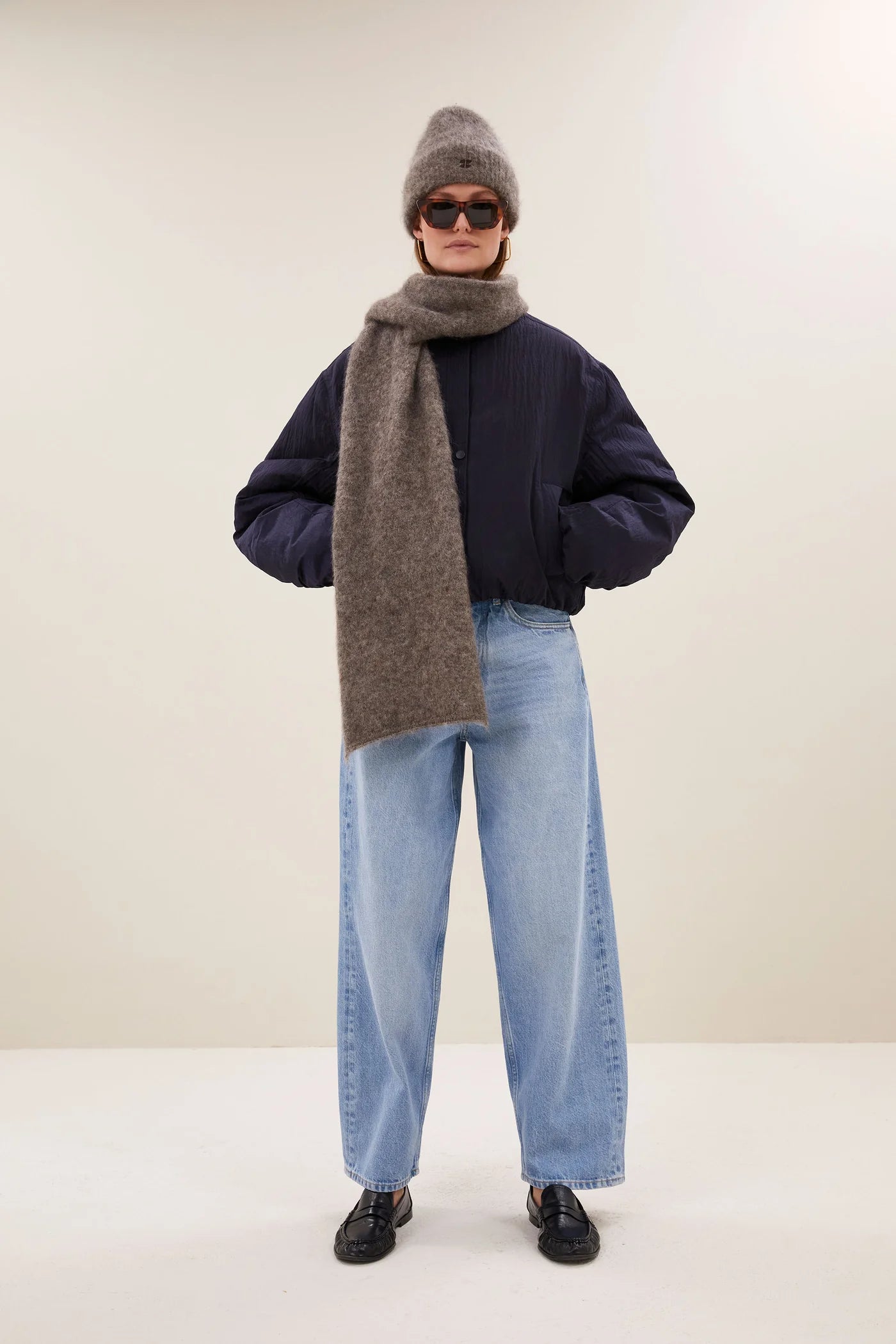 Scarf "Leah Norton" dark biscuit