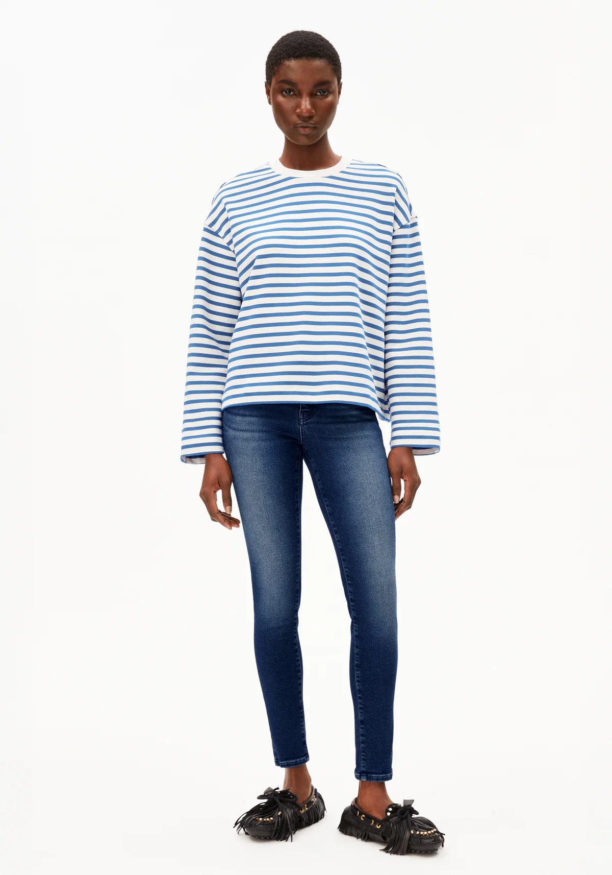 Sweater "Frankaa Maarlen Stripe" undyed-dark morning