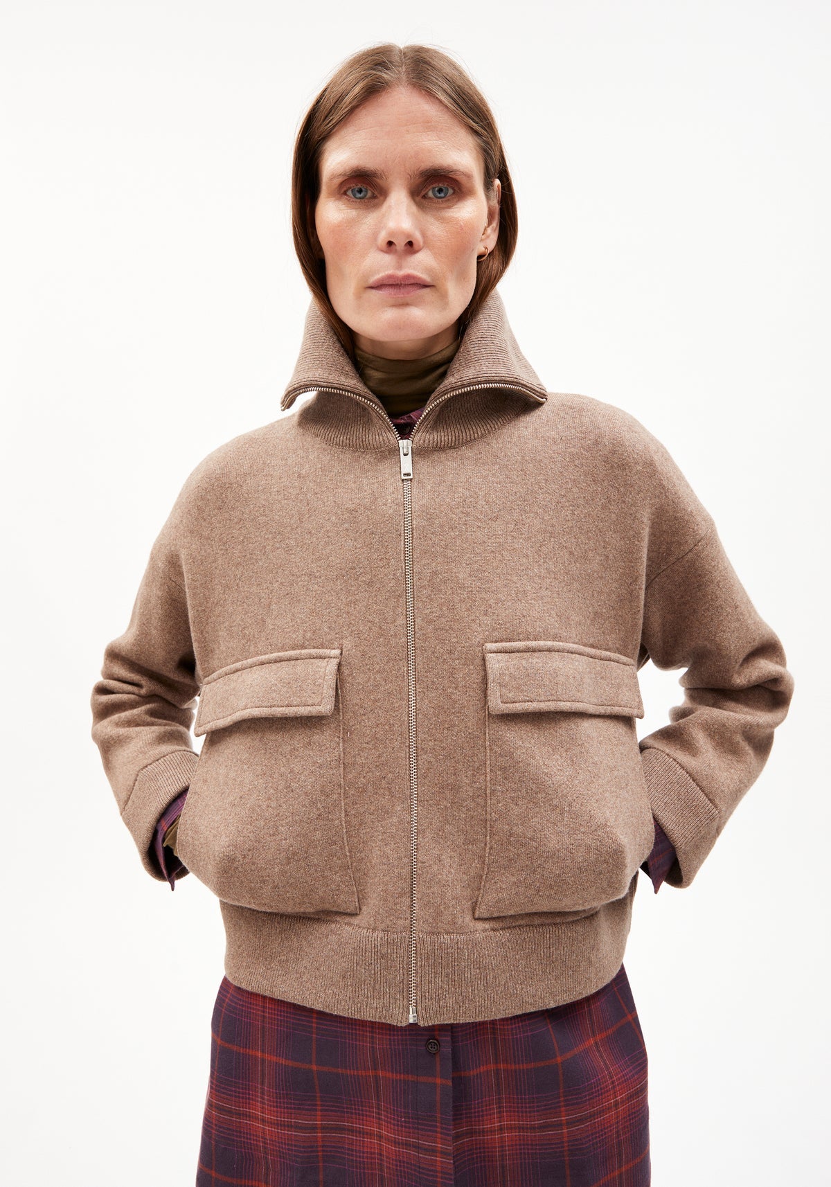 Jacke "Joaniaas" cinnamon dust melange