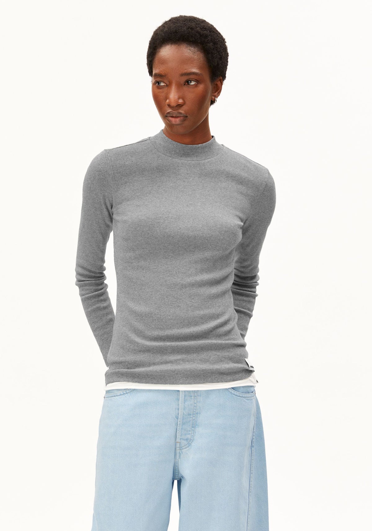 Longsleeve "Fatimaara" Silver Melange