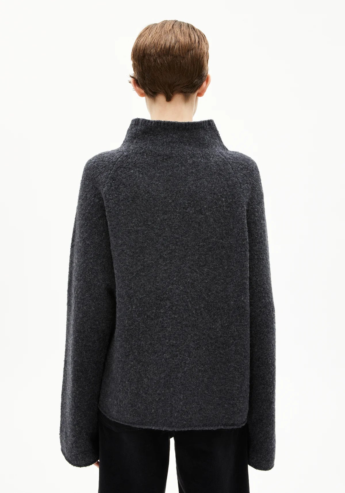 Pullover "Iconic A Monalaa Bouclé"-steel melange-oatmilk