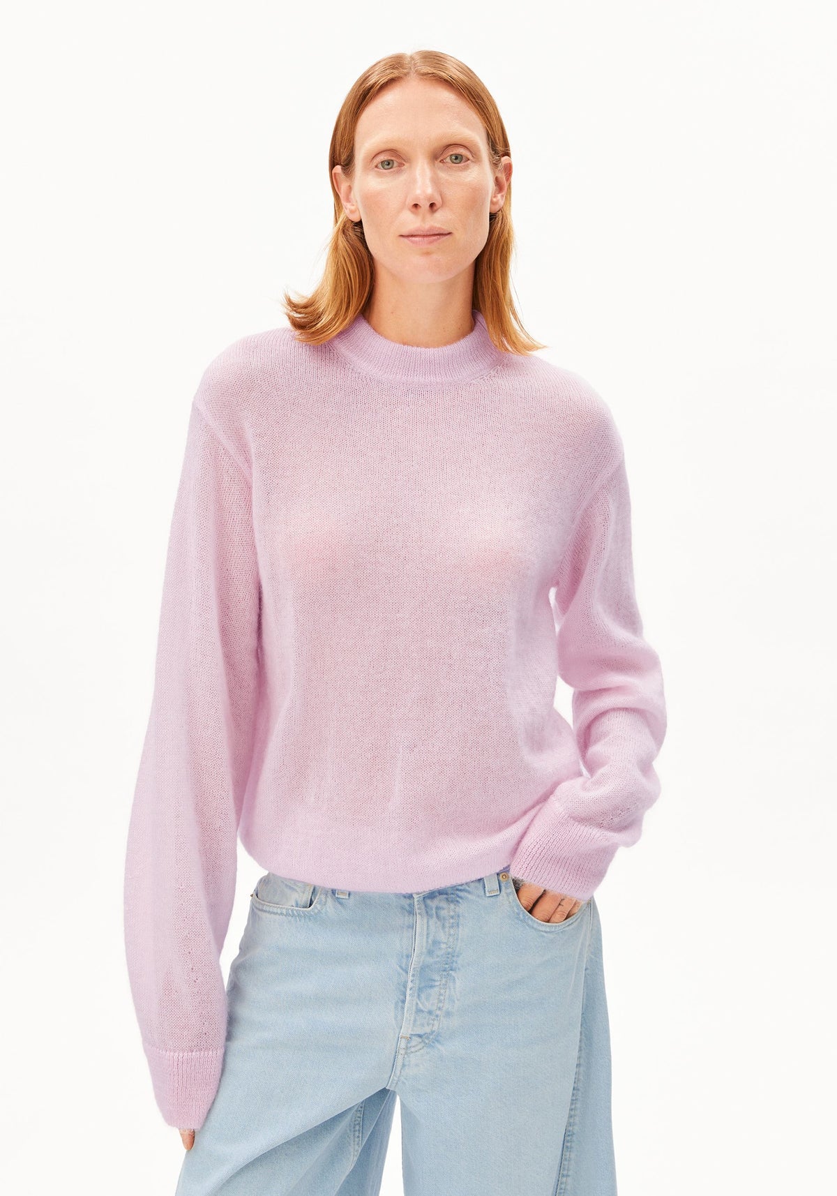 Mohair Blend Knit Sweater