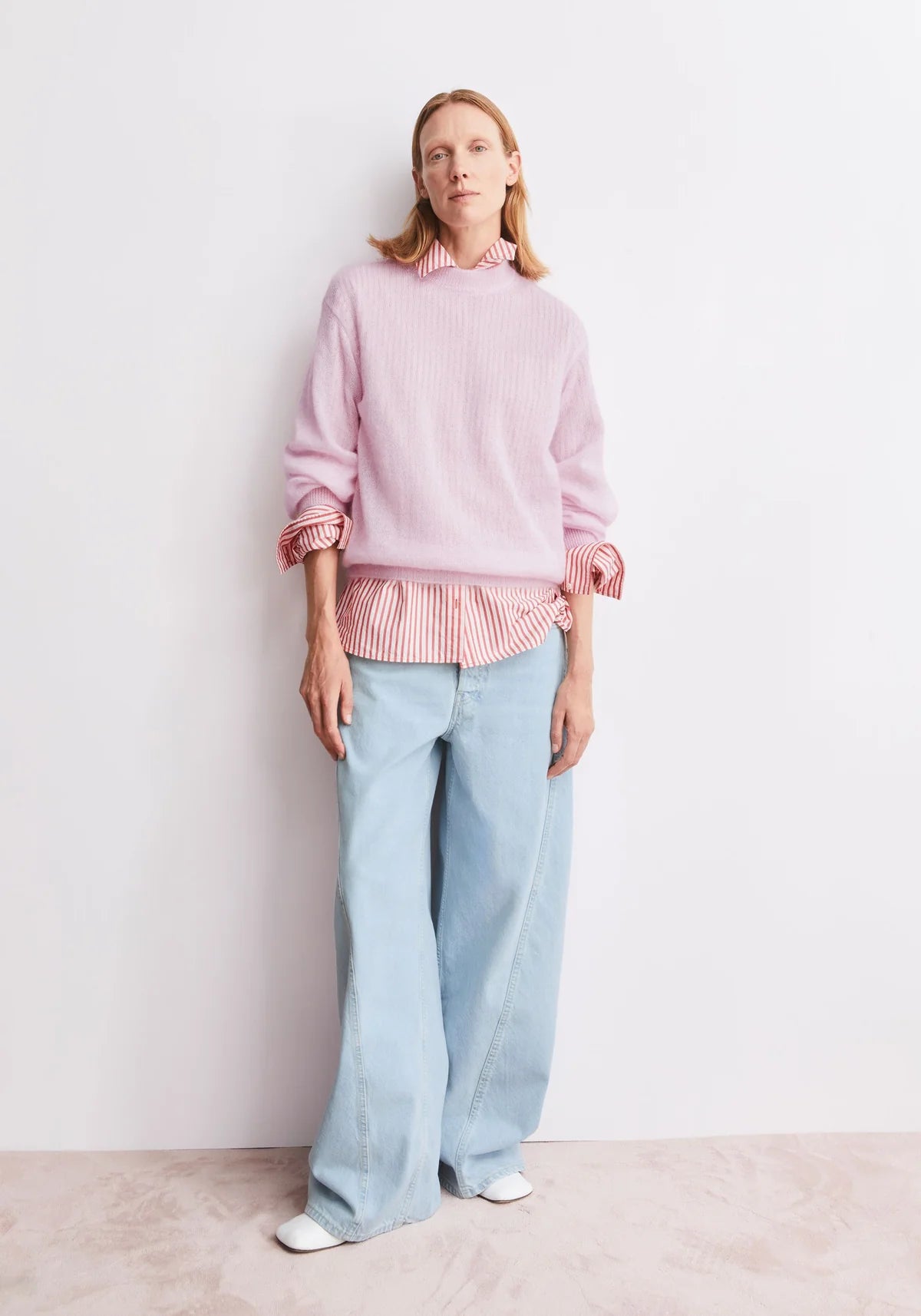 Mohair Blend Knit Sweater