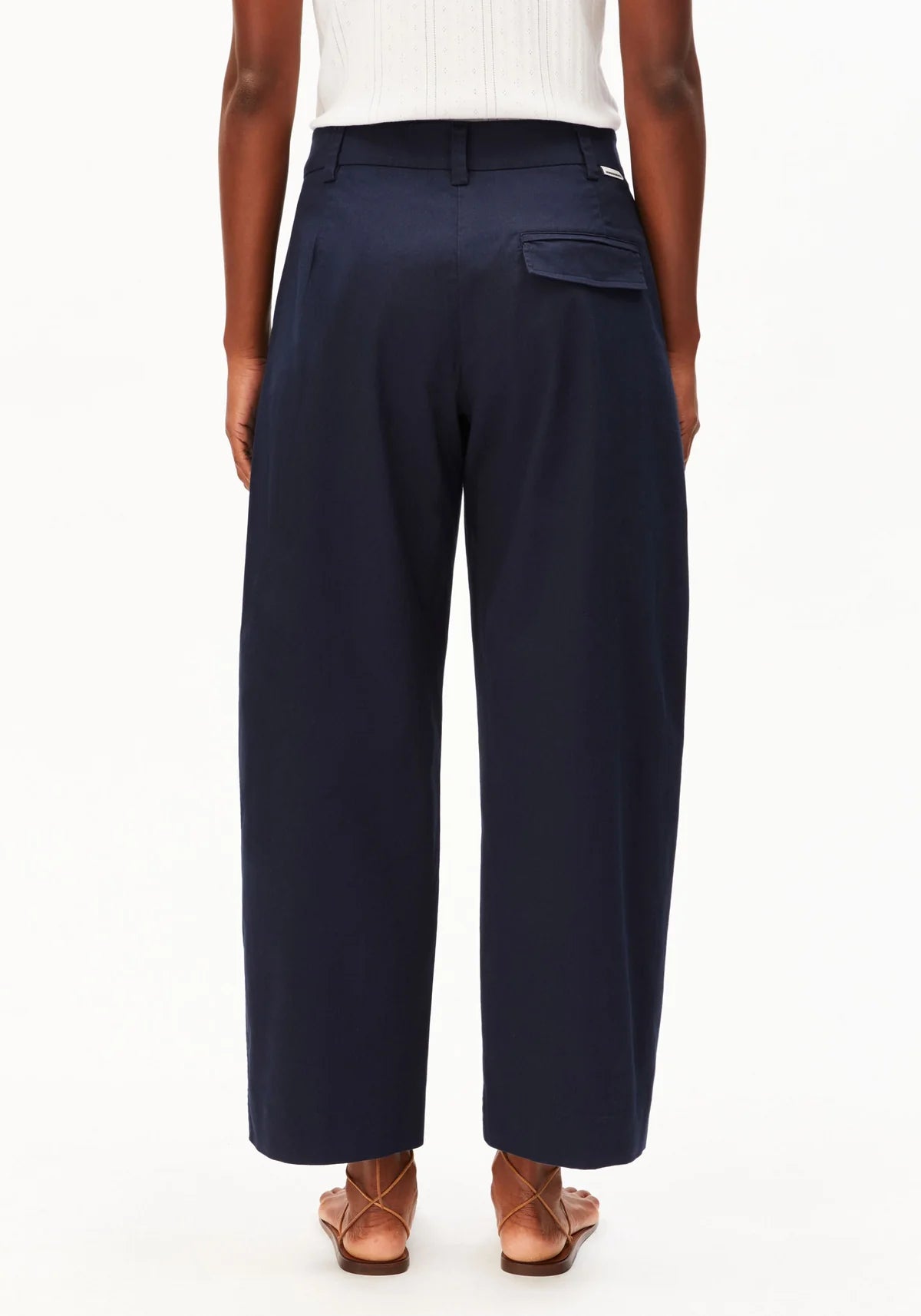 Barrel Leg Twill Pant Night Sky - Dein Lieblingsladen Concept