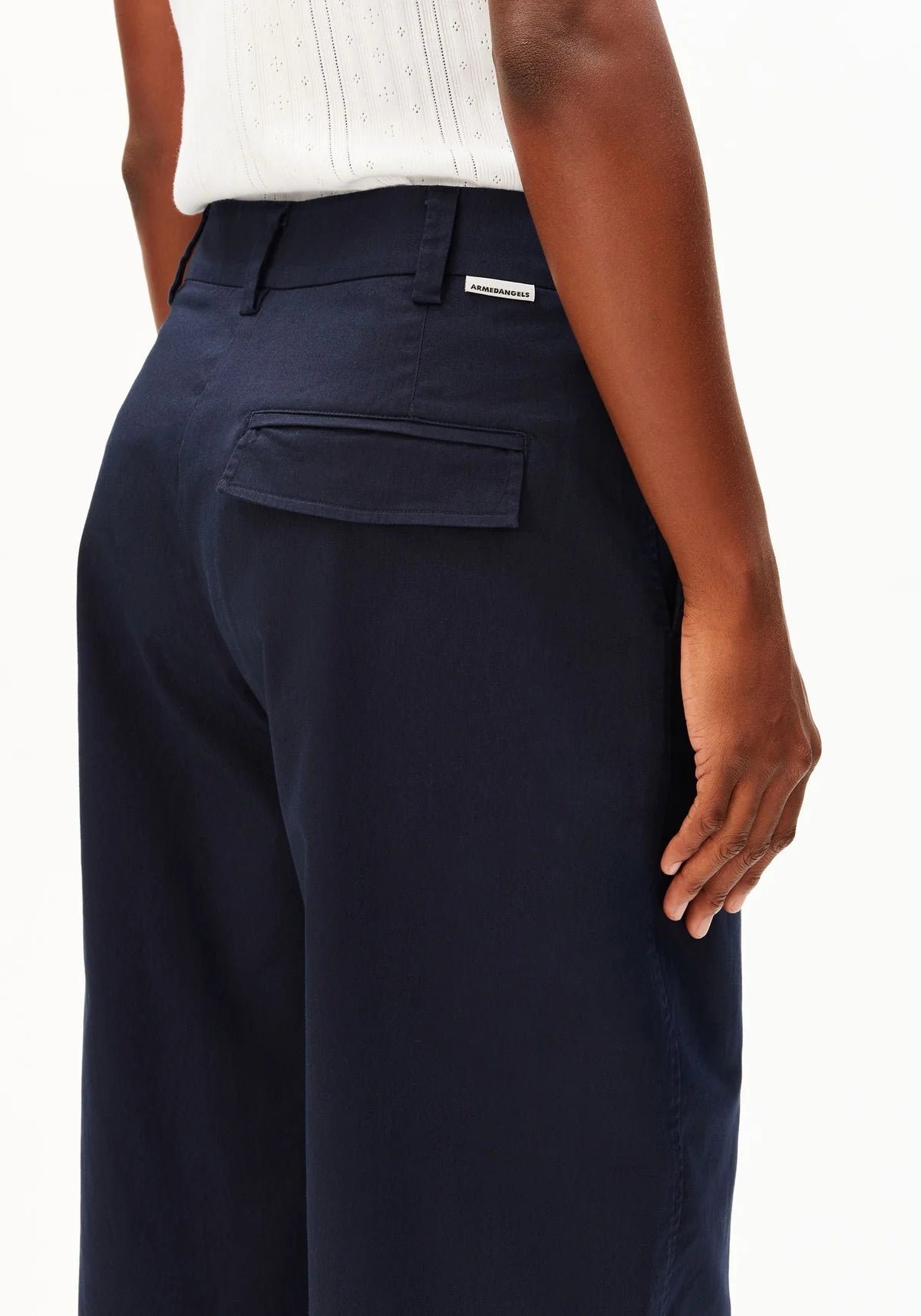 Barrel Leg Twill Pant Night Sky - Dein Lieblingsladen Concept