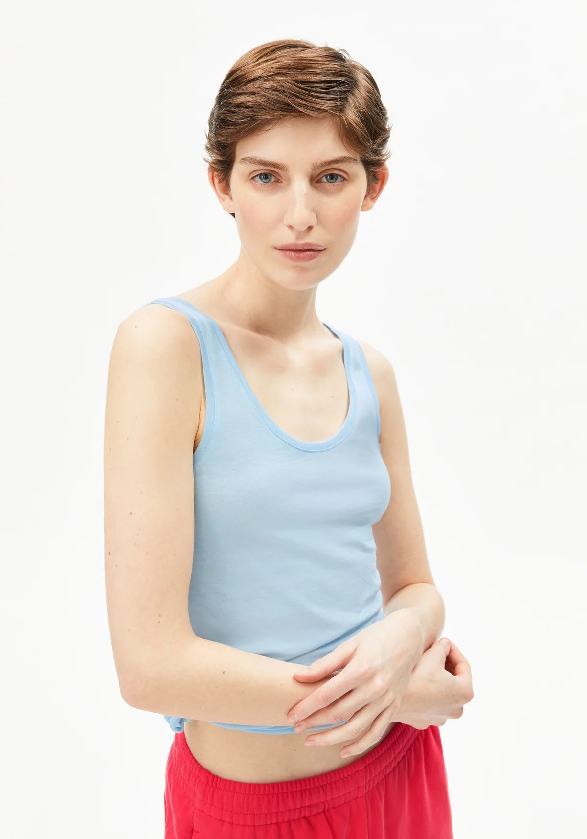 Single Jersey Top blue glow