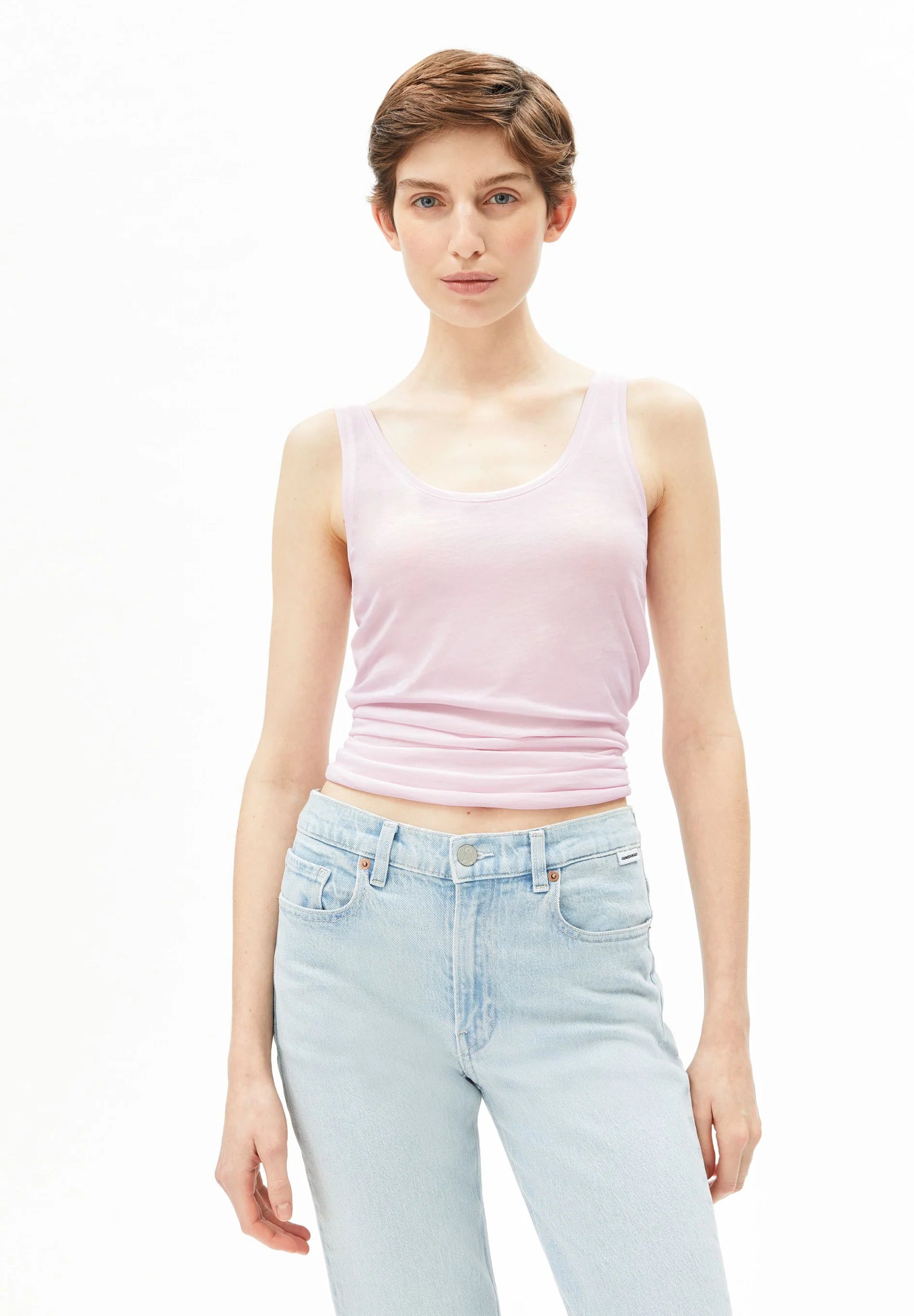 Single Jersey Top pink mist