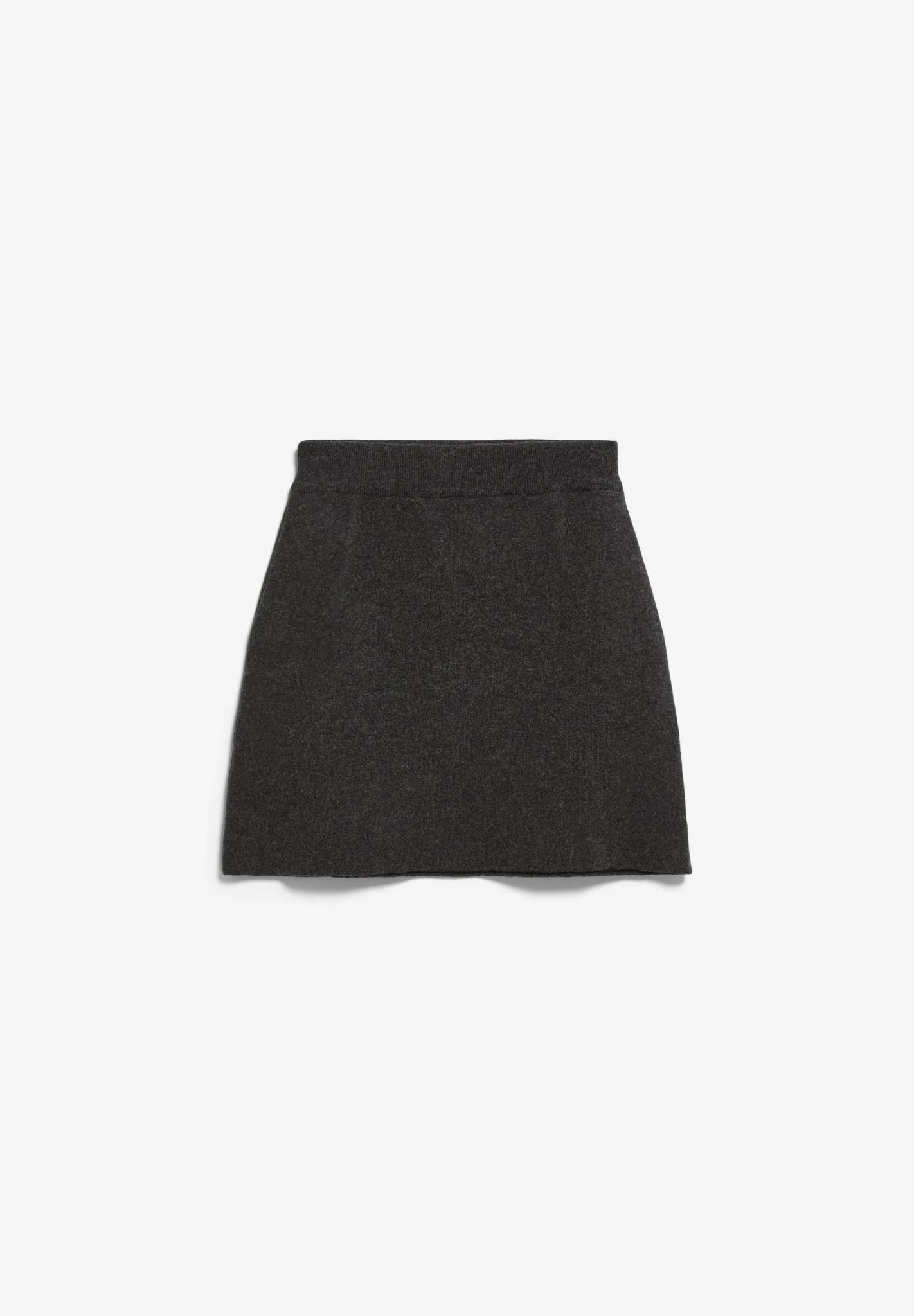 Cotton Wool Mini Knit Skirt - steel melange - Dein Lieblingsladen Concept
