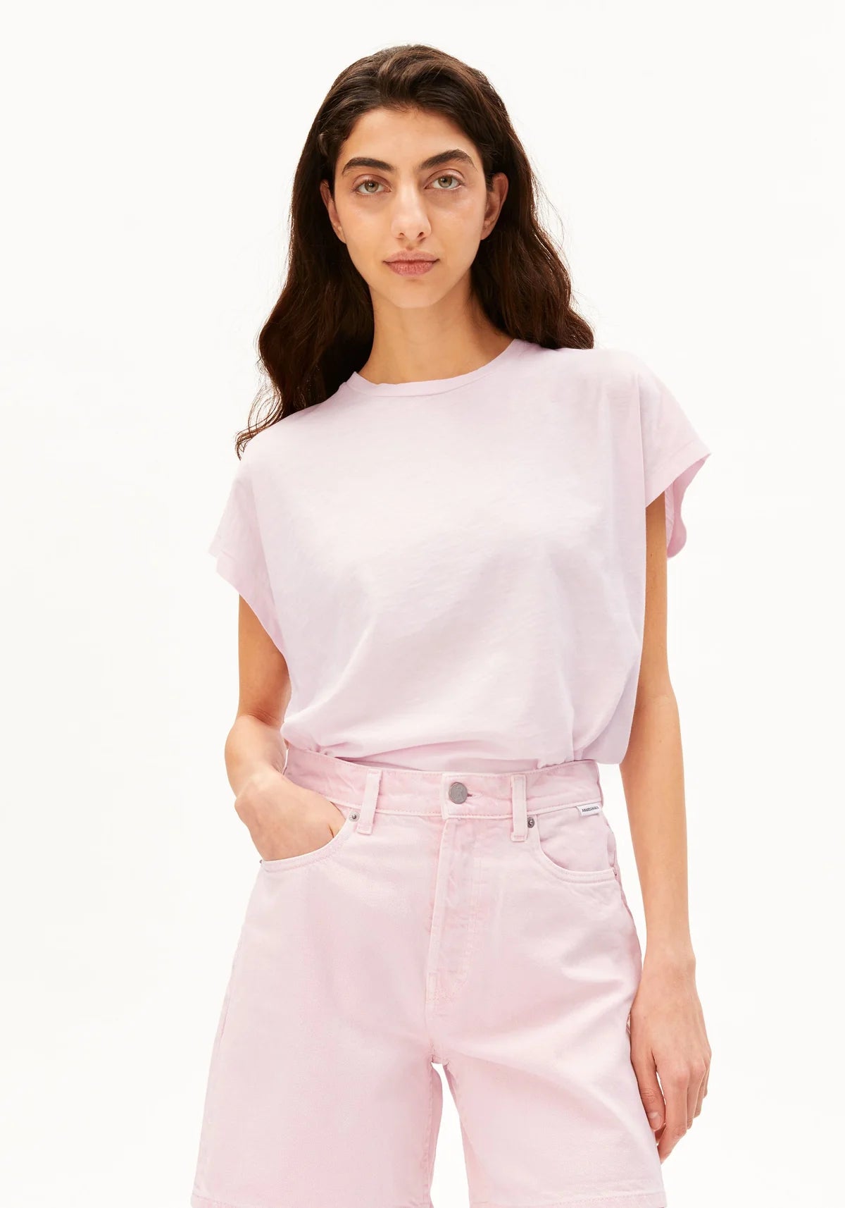 Slub Jersey T-Shirt Pink Mist