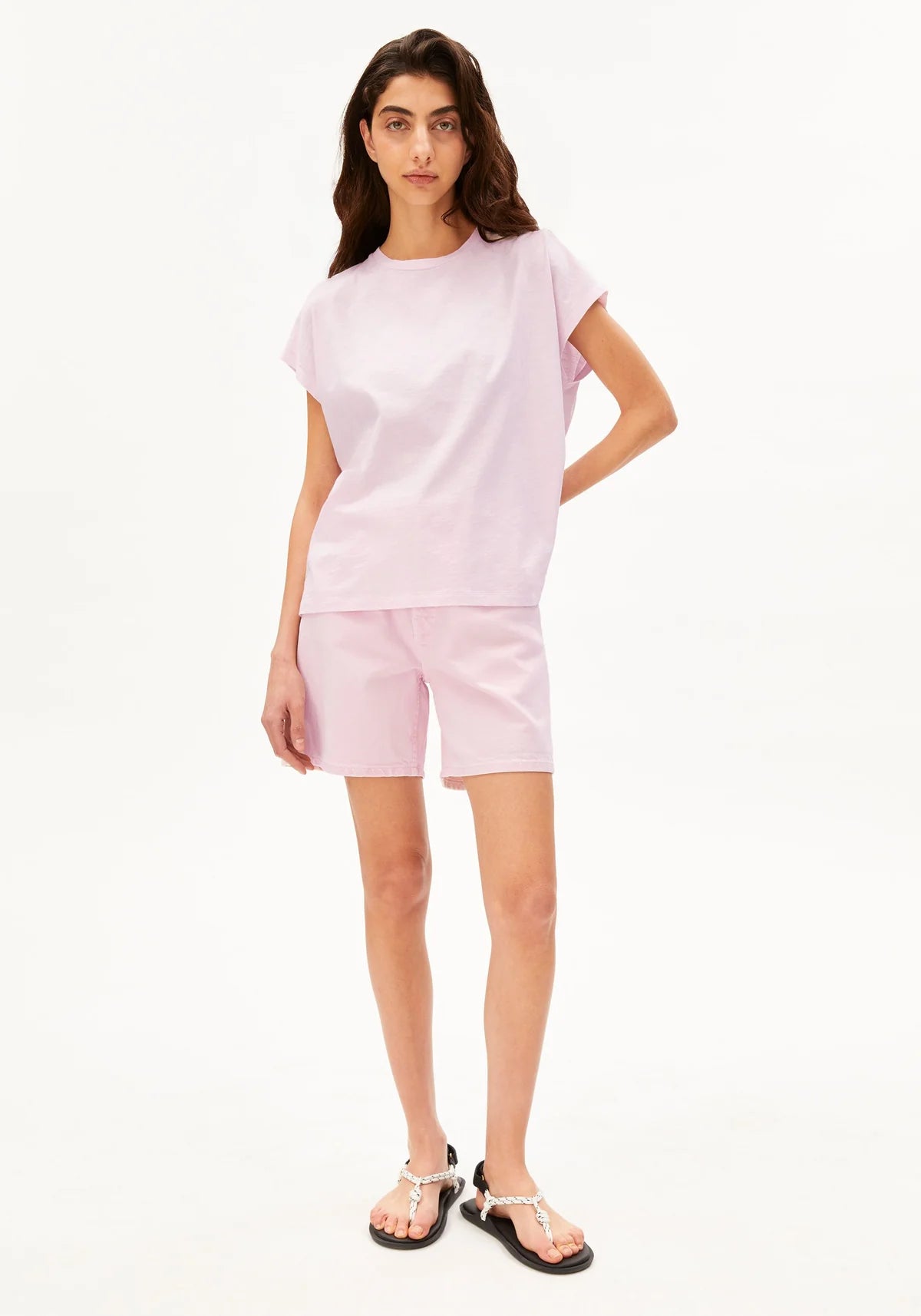 Slub Jersey T-Shirt Pink Mist - Dein Lieblingsladen Concept
