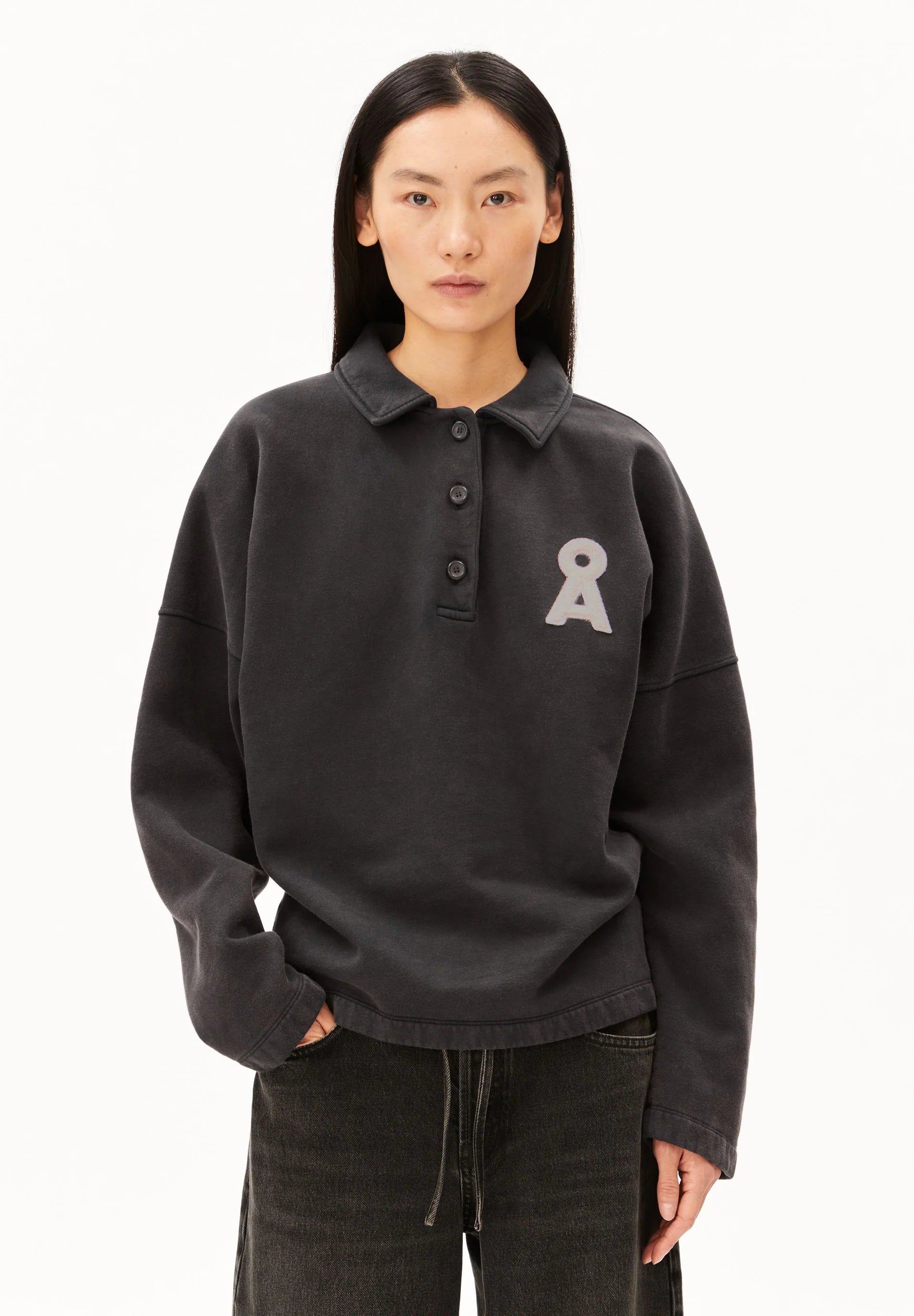 Polo Sweat dark steel