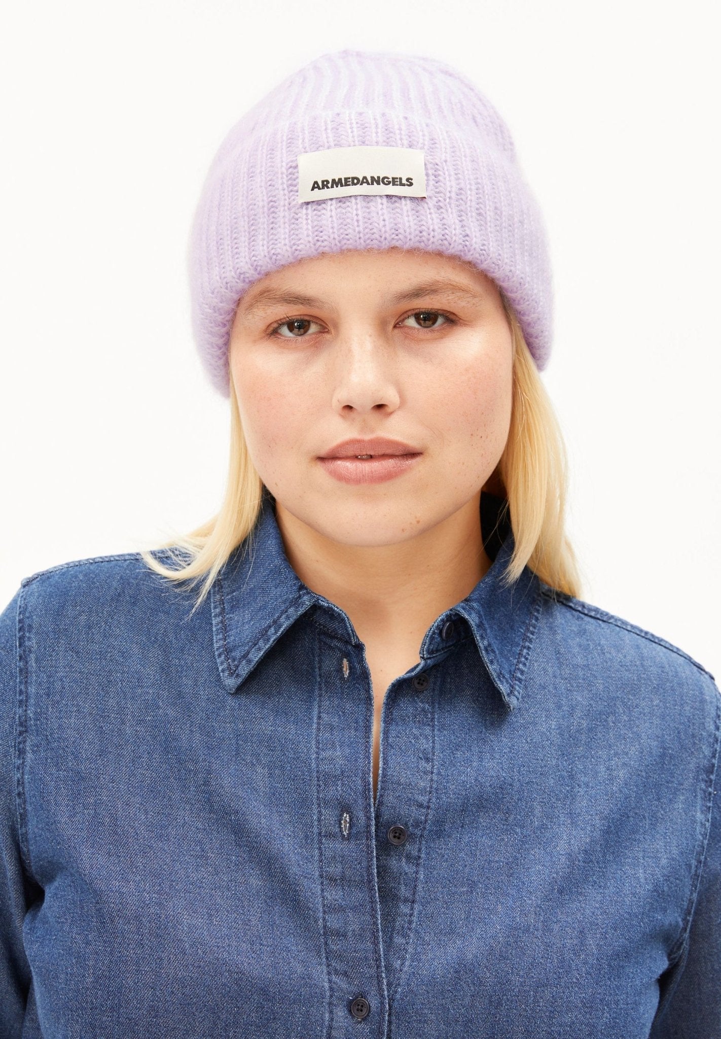 Mohair Blend Knit Beanie - moonlit lilac - Dein Lieblingsladen Concept
