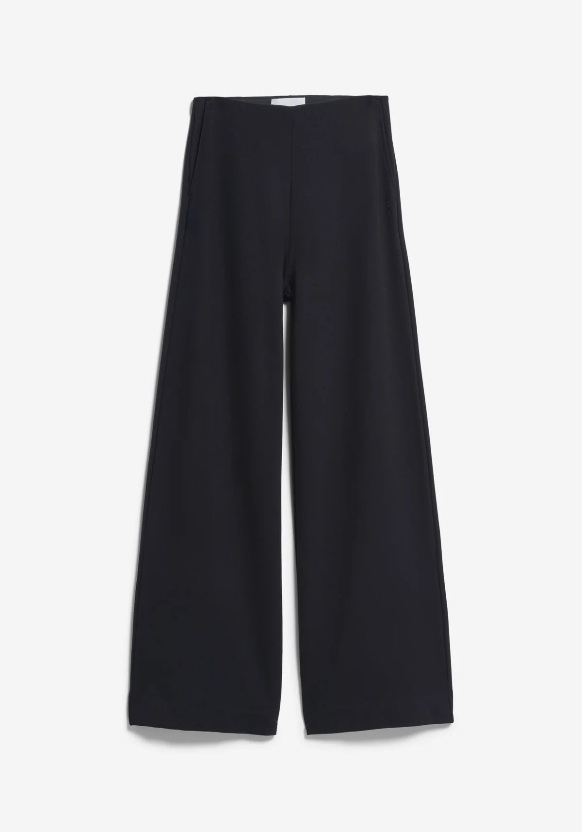 Basic Jersey Wide Leg Pant-black