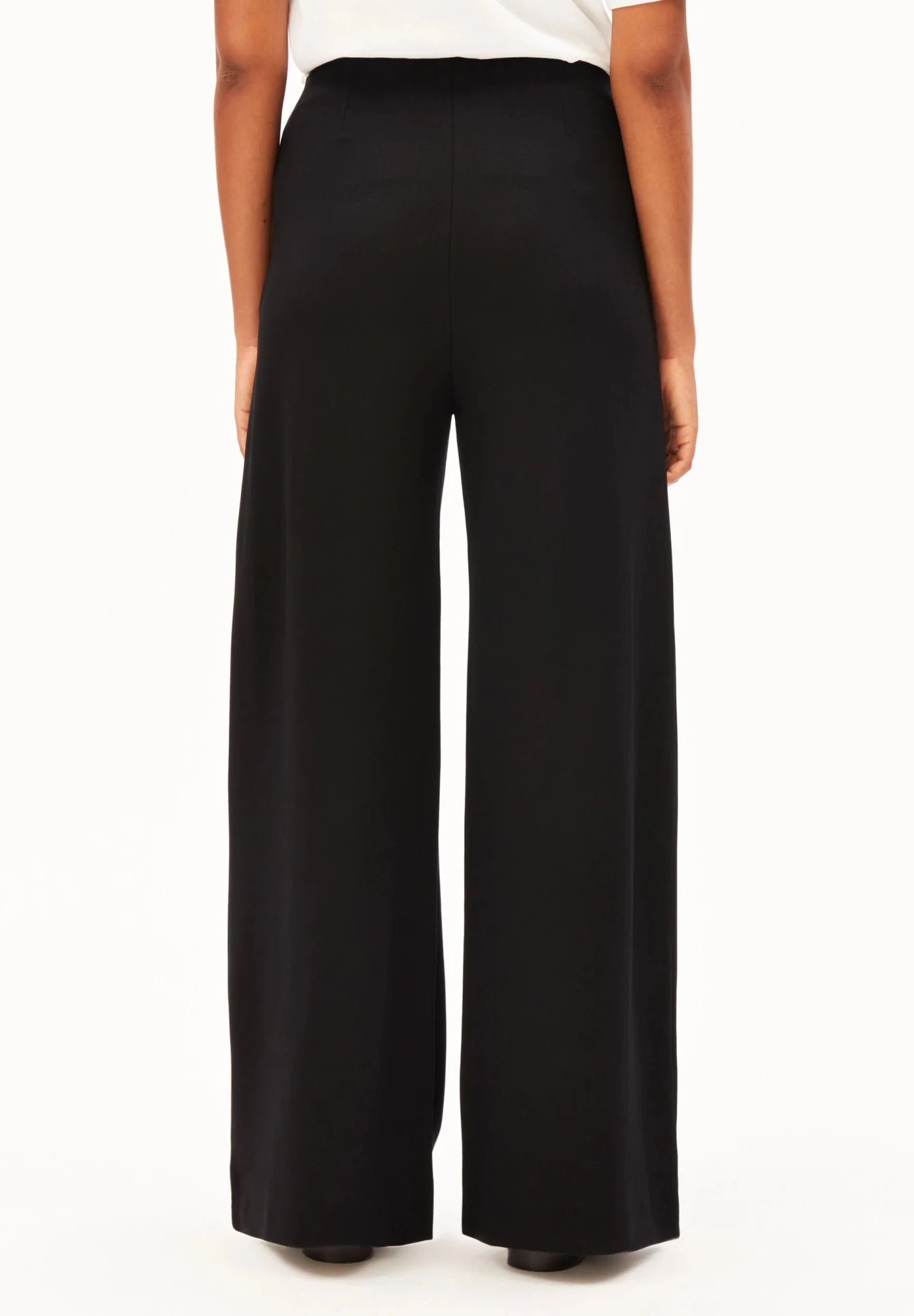 Basic Jersey Wide Leg Pant-black - Dein Lieblingsladen Concept