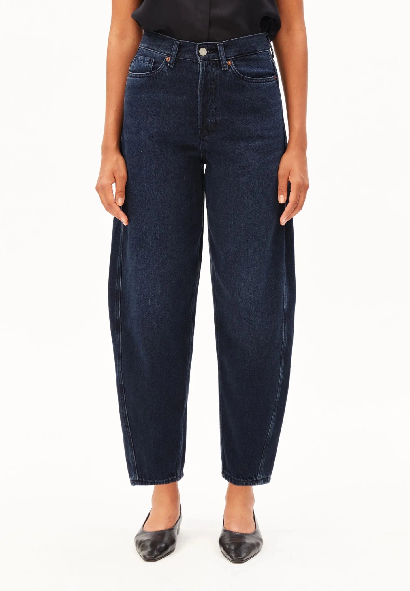 Baarly High Waist Barrel Jeans - fluid ink - Dein Lieblingsladen Concept