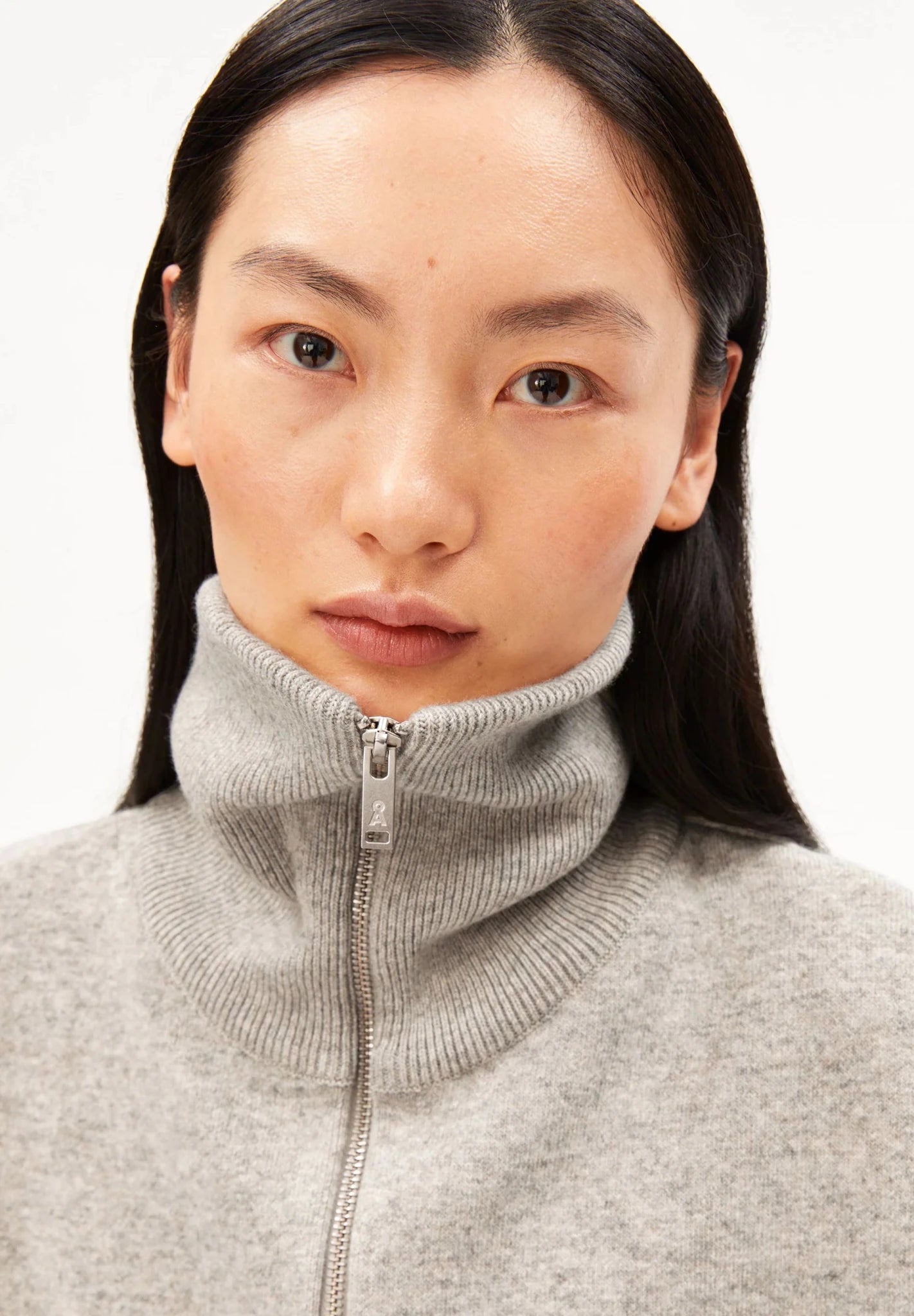 Cotton Wool Knit Jacket - dark honey melange - Dein Lieblingsladen Concept