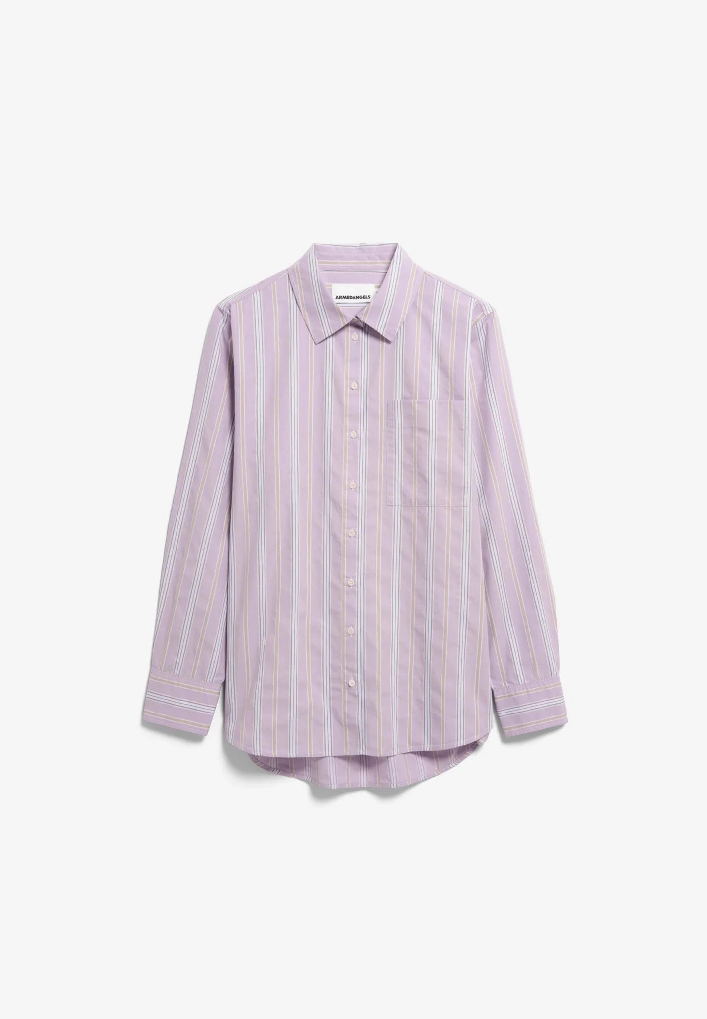 Stripe Loose Shirt Blouse - moonlit lilac sandstone - Dein Lieblingsladen Concept
