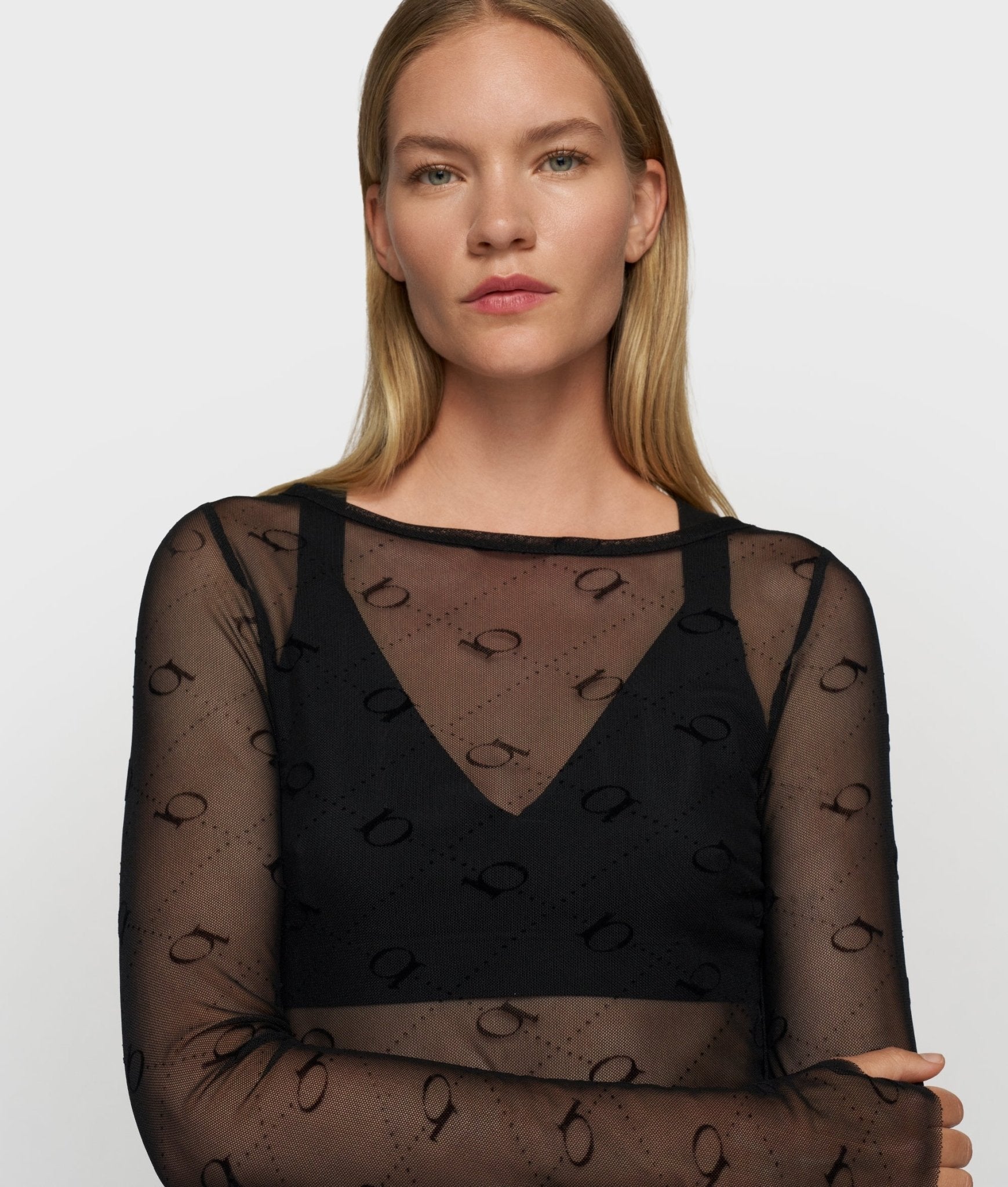 Mesh Long Sleeve Monogram - Dein Lieblingsladen Concept