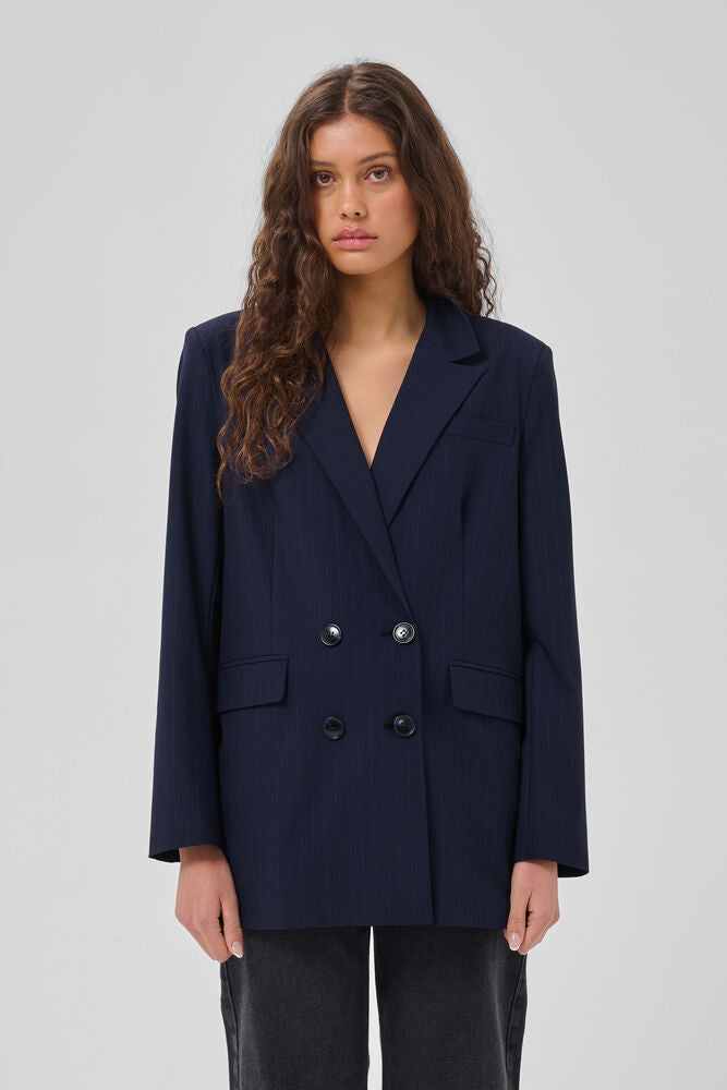 Boxy Blazer "MWLana" dark sapphire blue